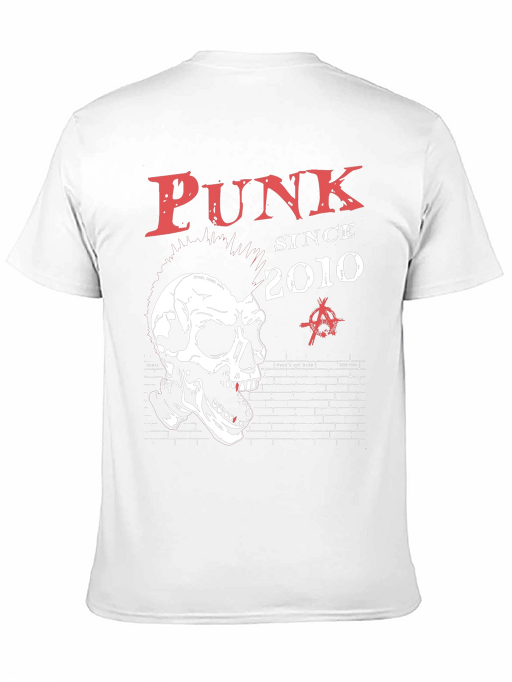 Punk Since 2010 Graphic Tee - Skull Design