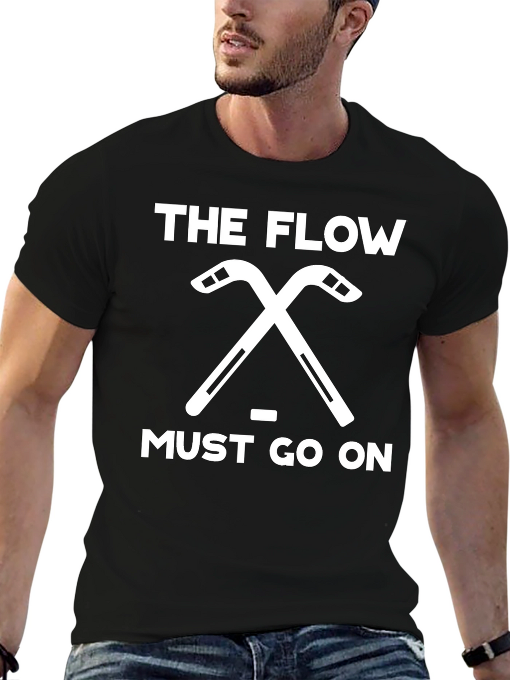 The Flow Must Go On Hockey T-Shirt