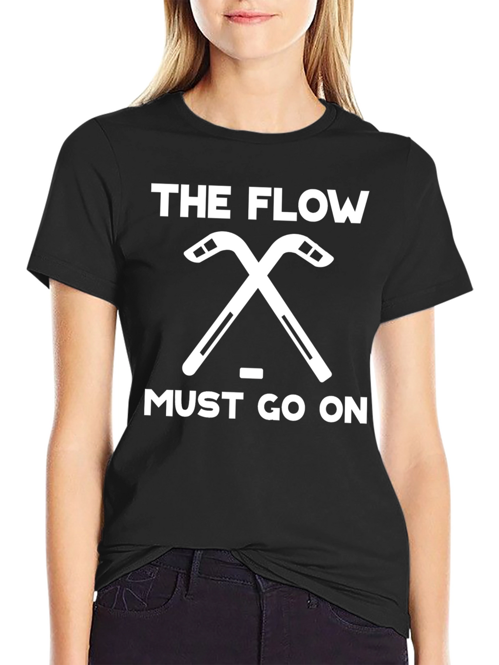 The Flow Must Go On Hockey T-Shirt