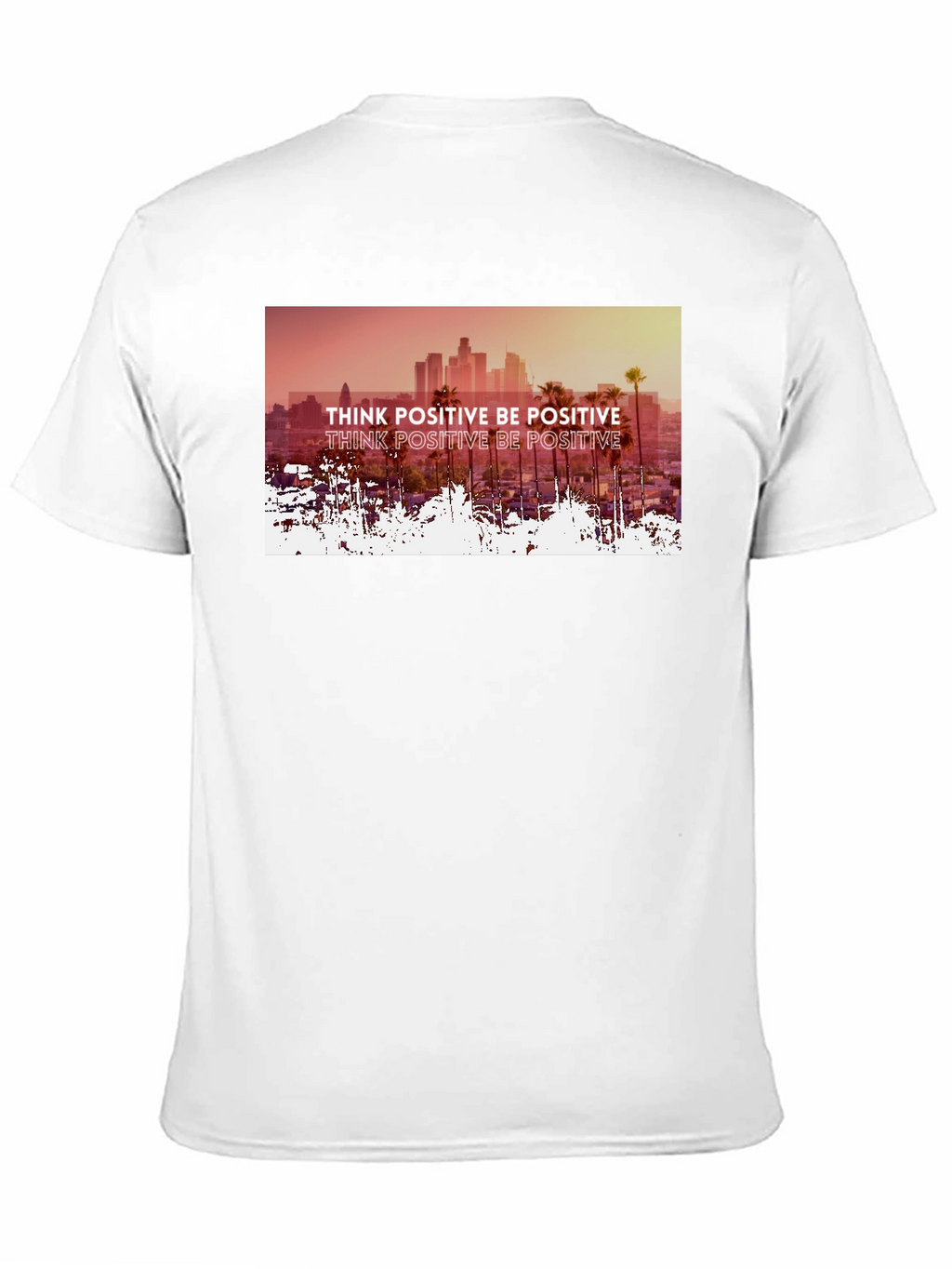 Think Positive Graphic Tee - Mens Black T-Shirt