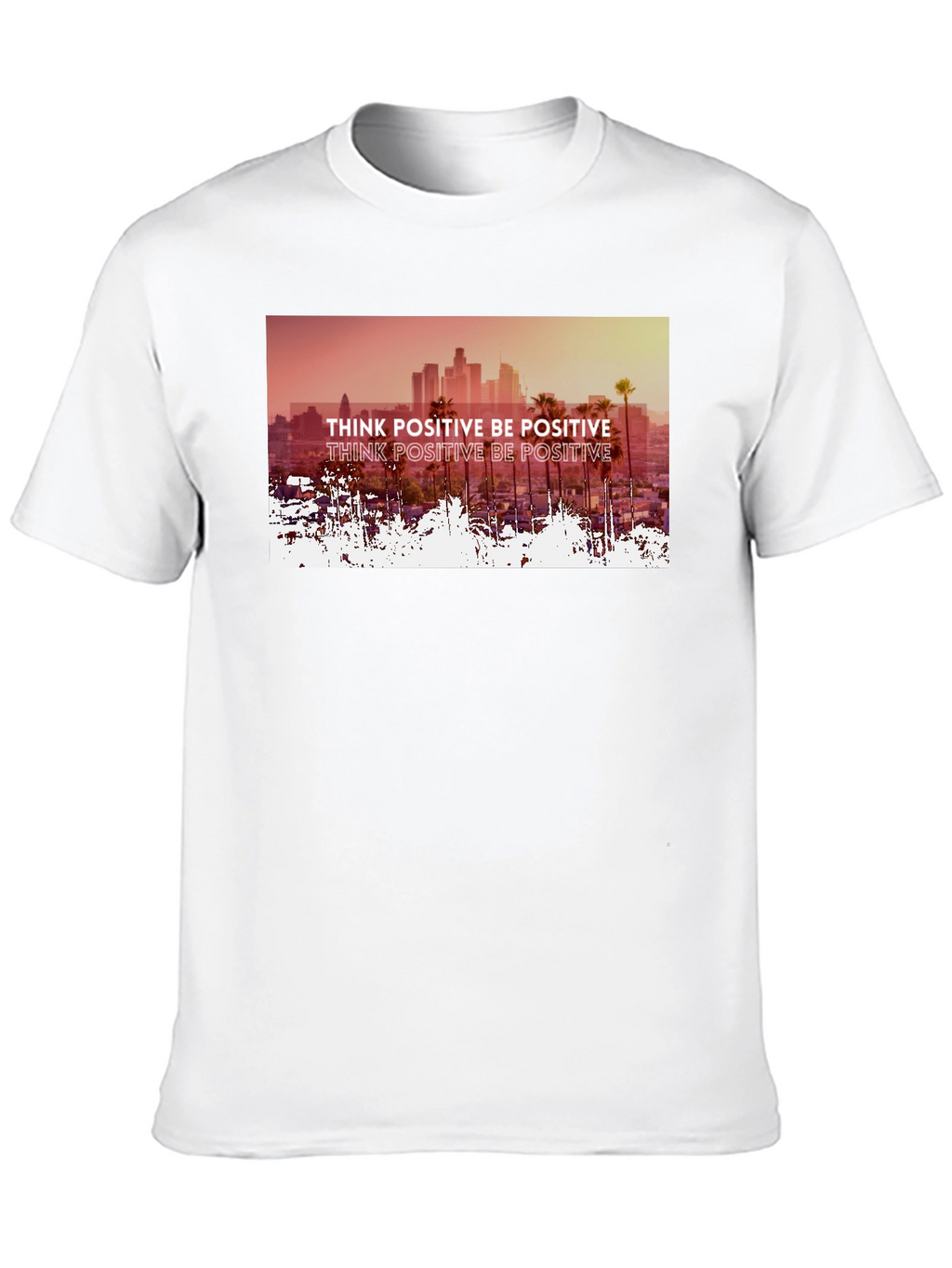 Think Positive Graphic Tee - Mens Black T-Shirt