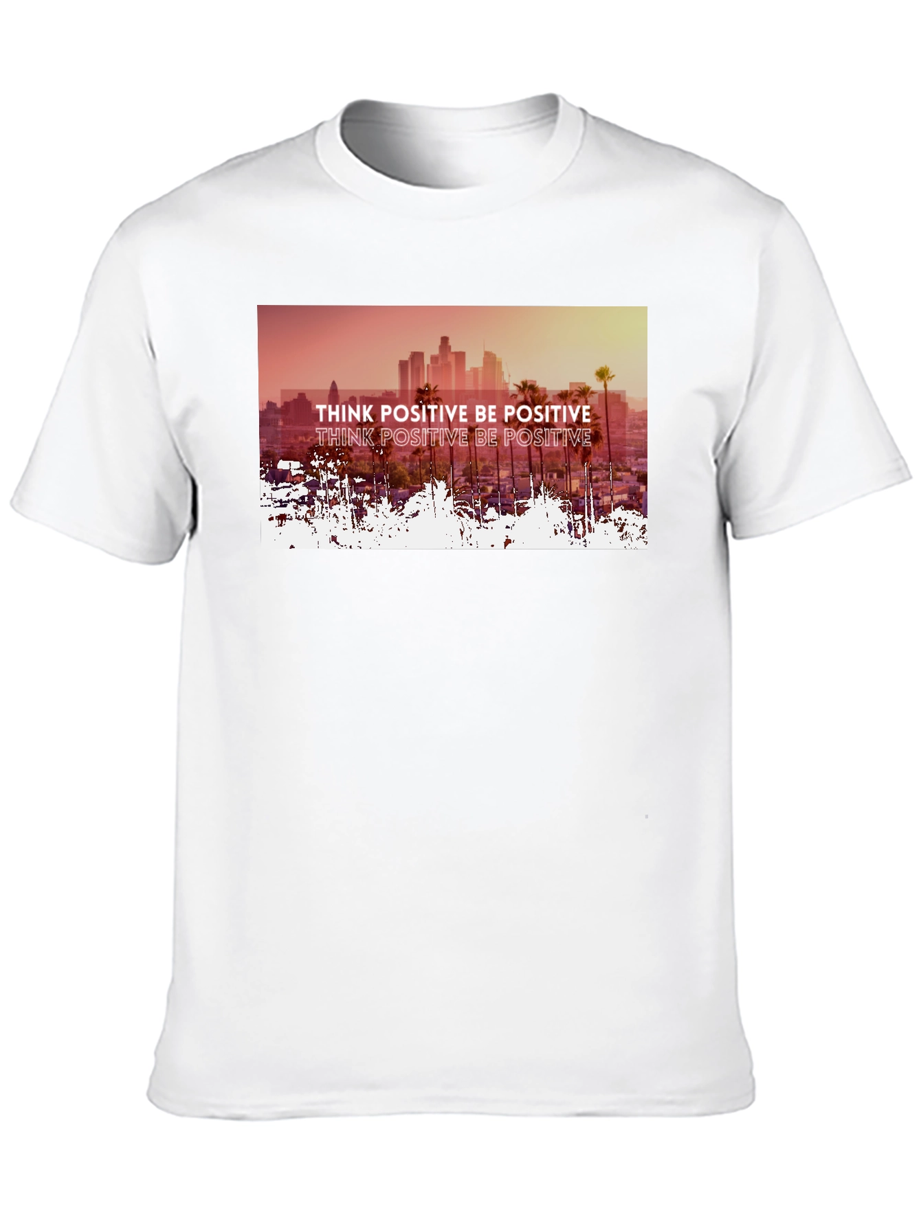 Think Positive Graphic Tee - Mens Black T-Shirt