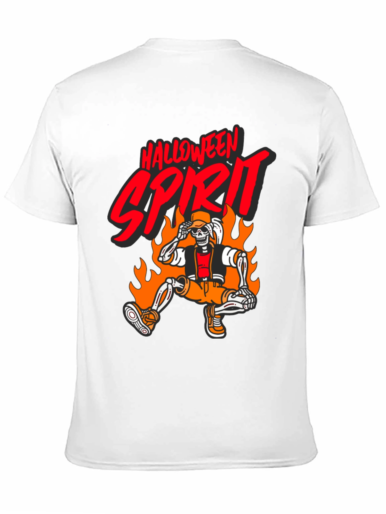 Halloween Spirit Skeleton Graphic Tee
