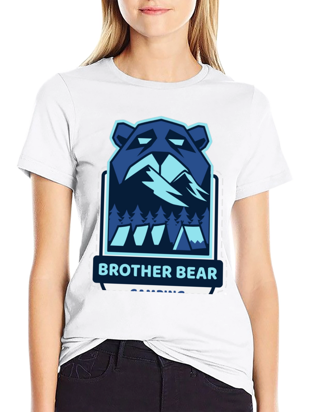 Brother Bear Camping Graphic T-Shirt