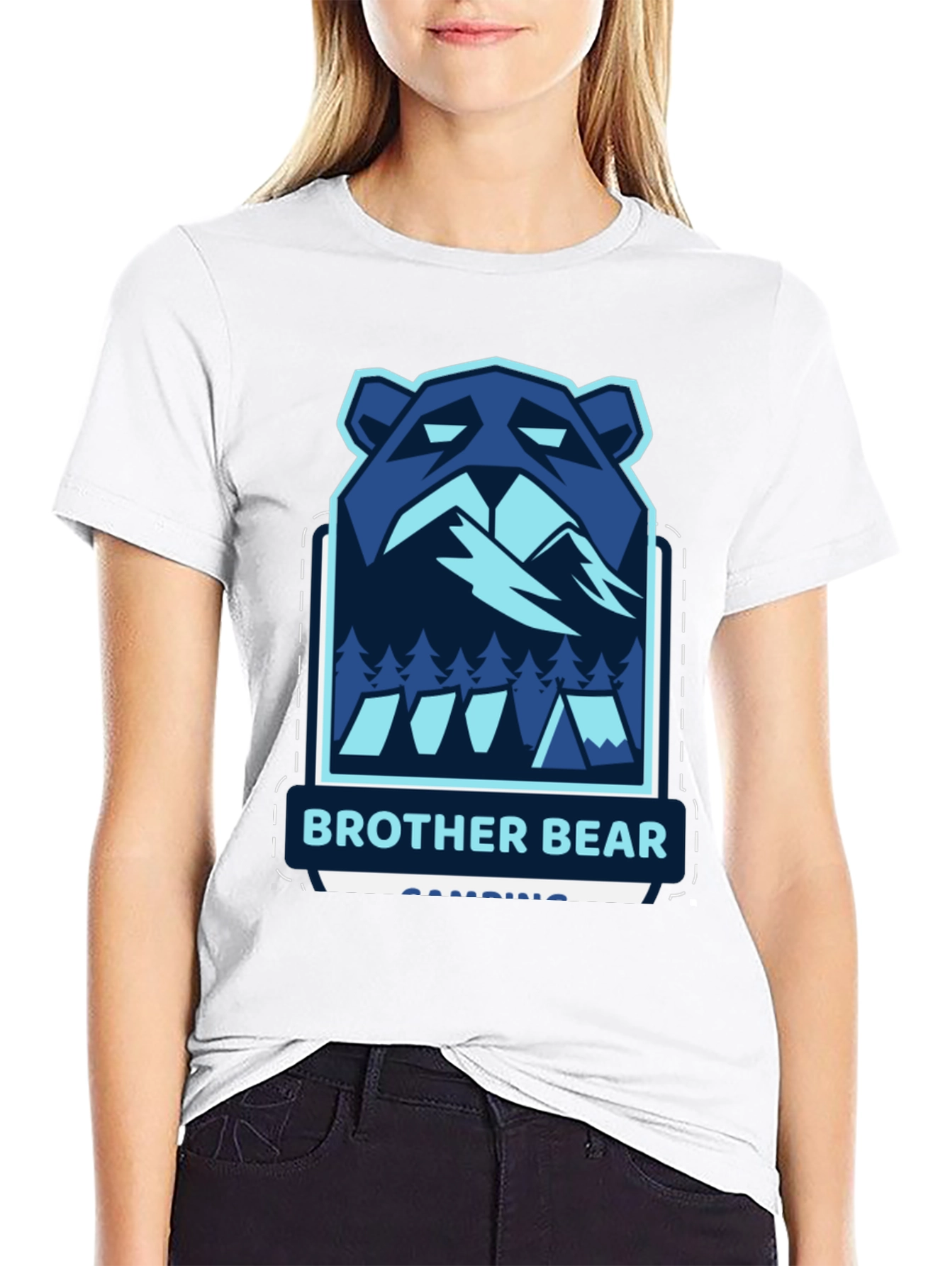 Brother Bear Camping Graphic T-Shirt