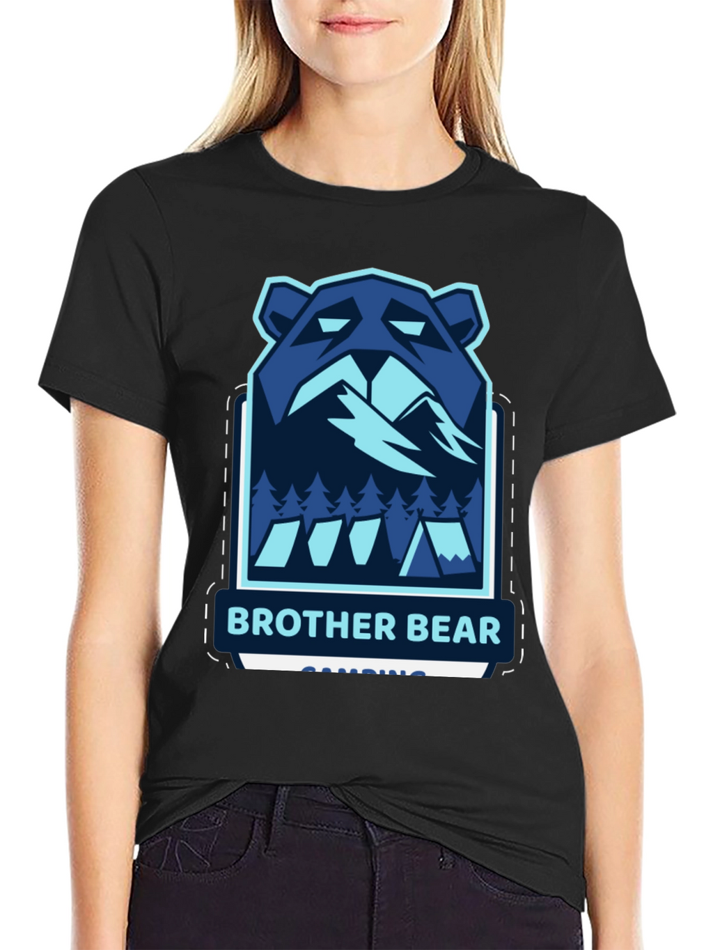 Brother Bear Camping Graphic T-Shirt