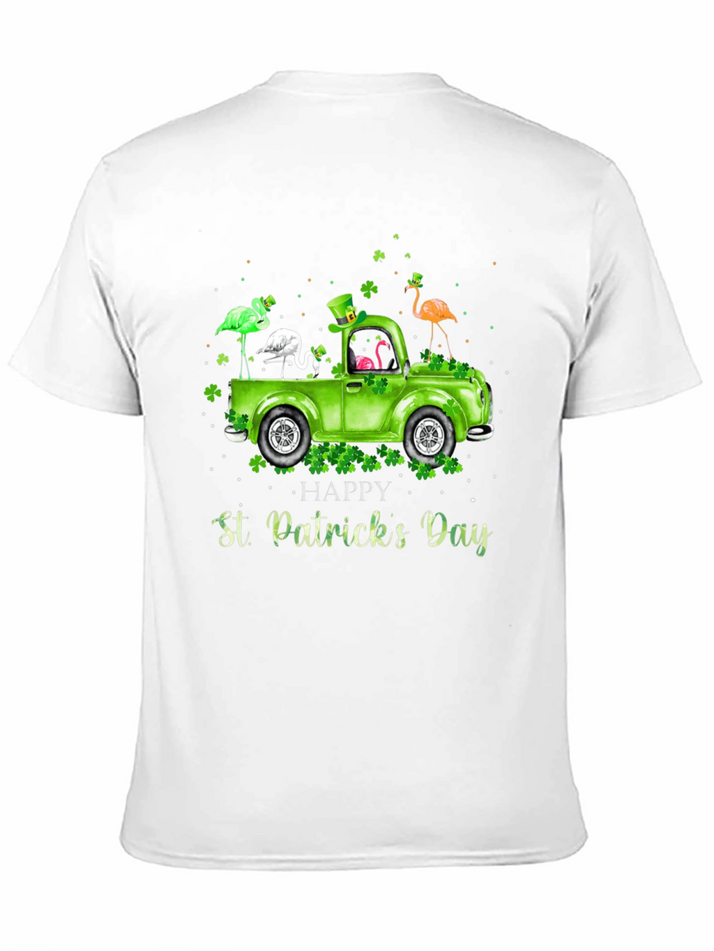 St. Patricks Day Flamingo Truck T-Shirt
