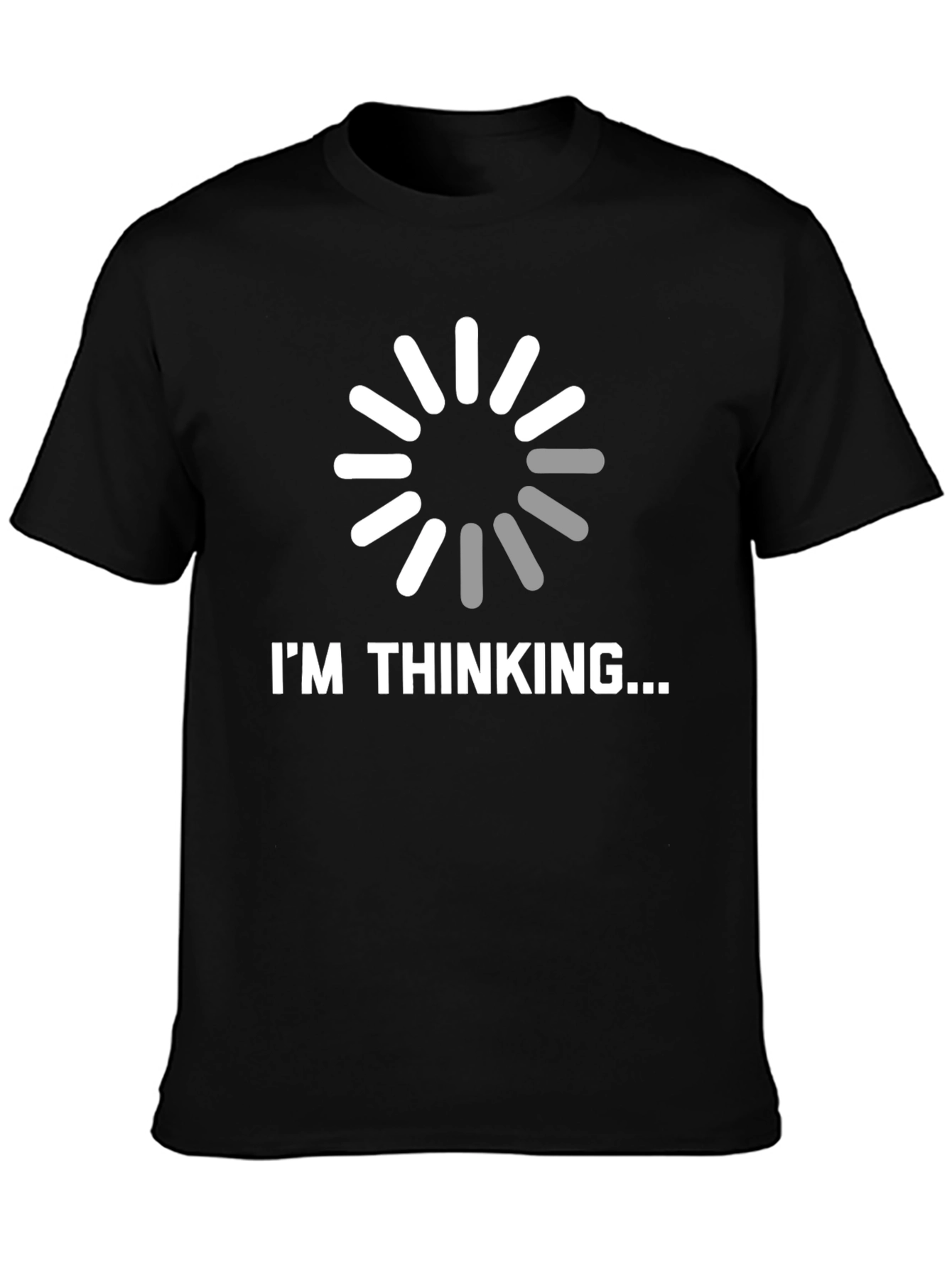 Im Thinking... Funny Graphic Mens Black T-Shirt