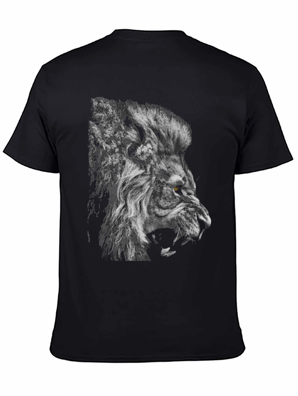 Lion Graphic Black T-Shirt