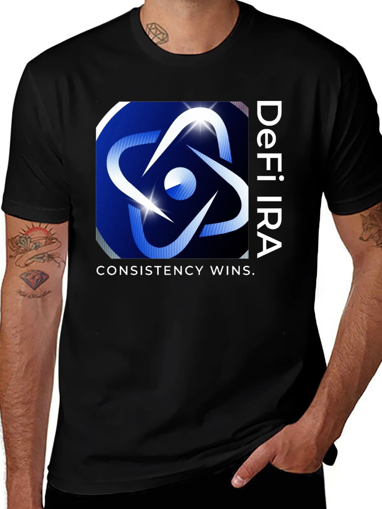 DeFi IRA Consistency Wins Graphic Tee