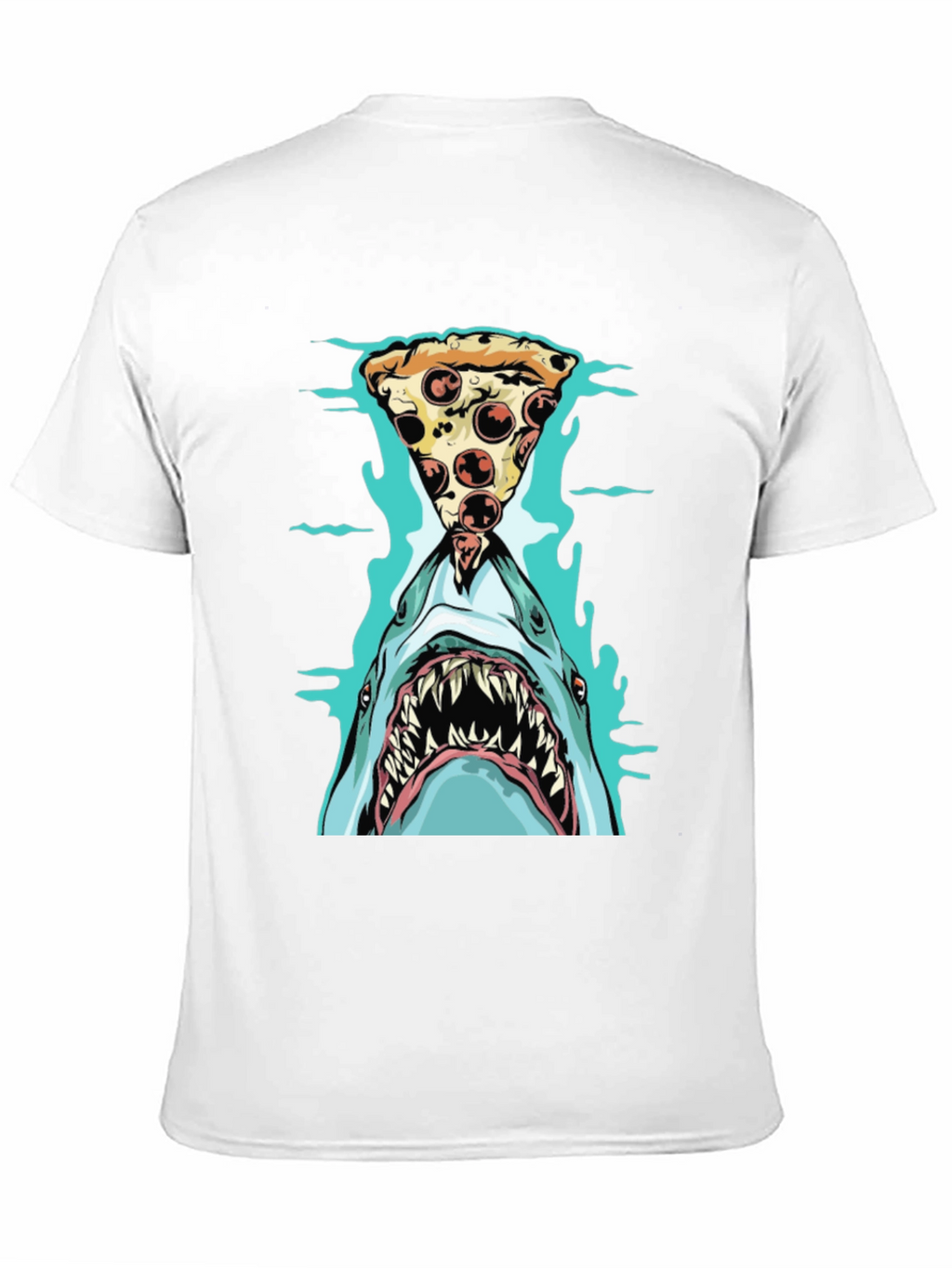 Shark Pizza T-Shirt - Funny Graphic Tee