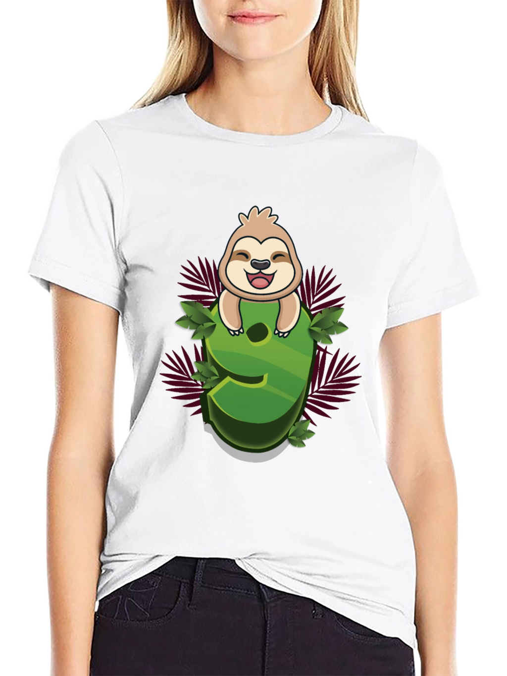 Sloth Number 9 Graphic Tee - Kids Birthday Shirt