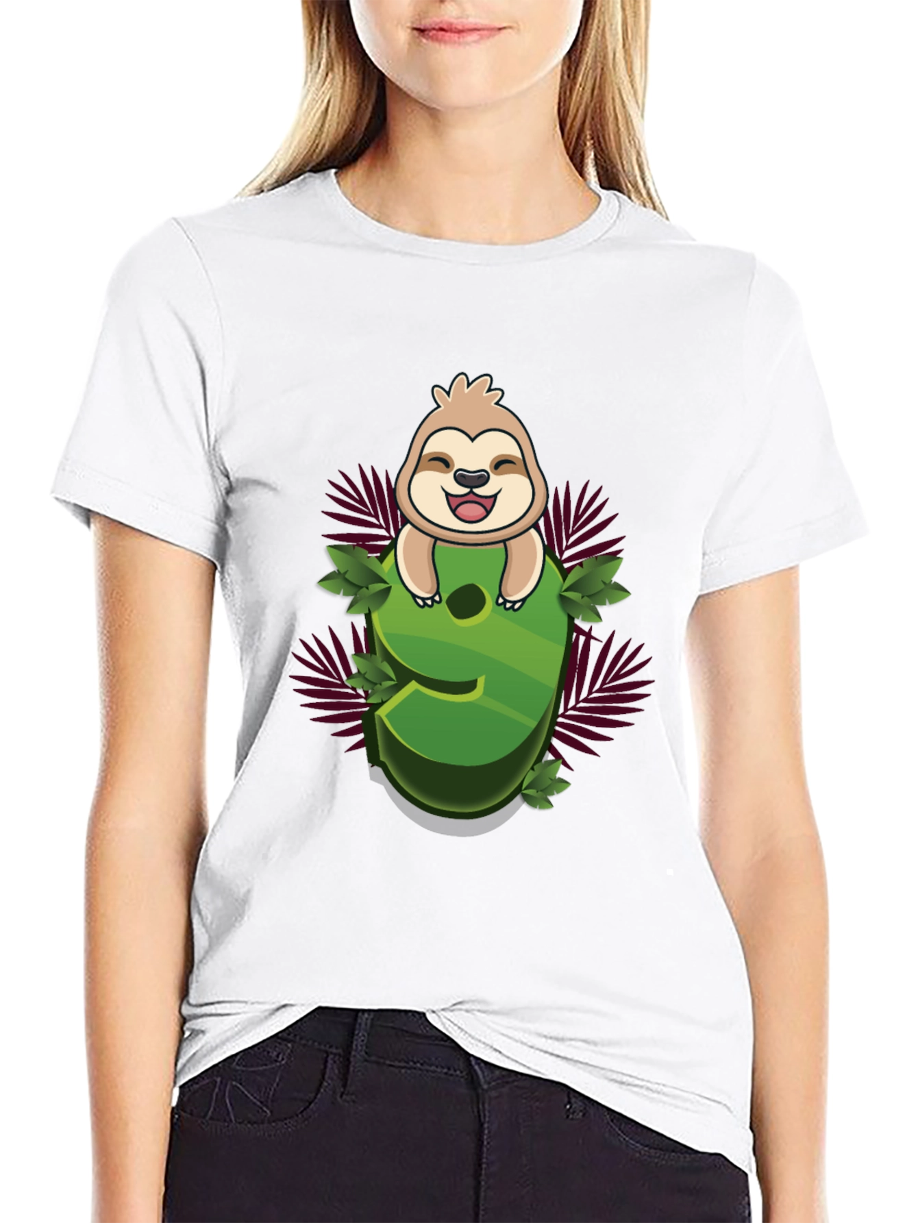Sloth Number 9 Graphic Tee - Kids Birthday Shirt