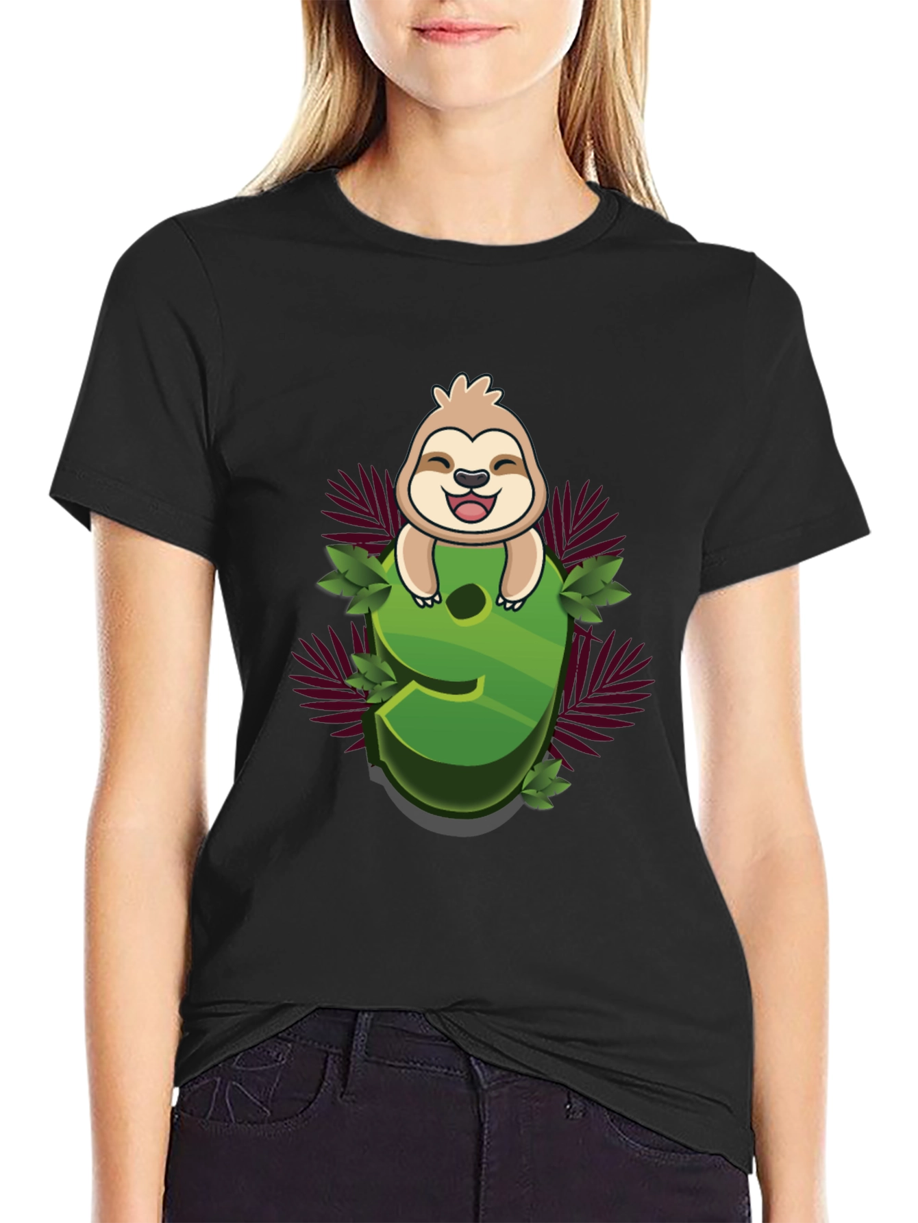 Sloth Number 9 Graphic Tee - Kids Birthday Shirt