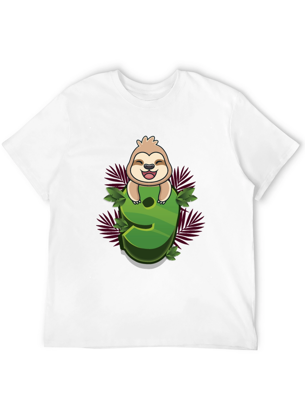 Sloth Number 9 Graphic Tee - Kids Birthday Shirt