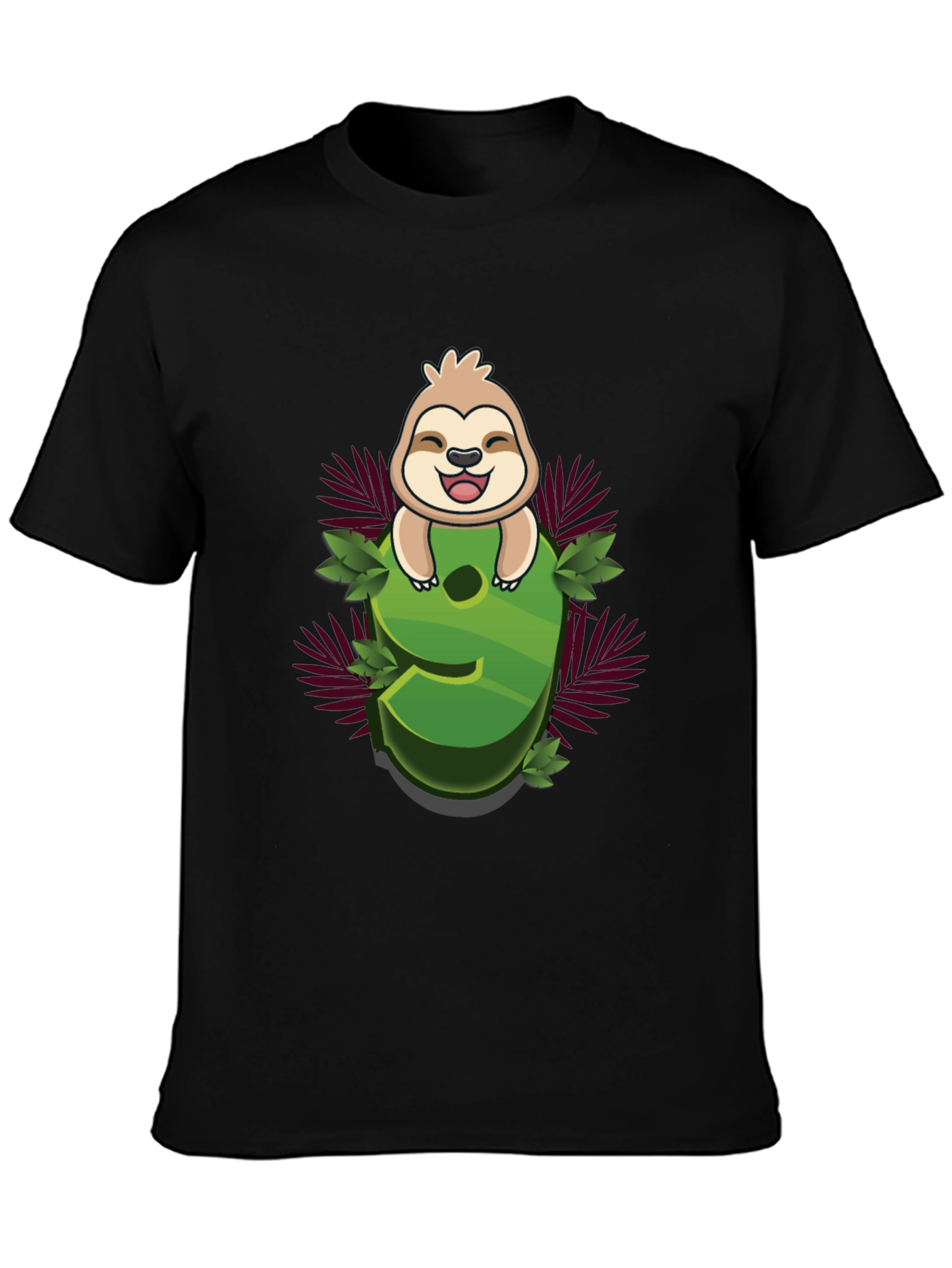 Sloth Number 9 Graphic Tee - Kids Birthday Shirt
