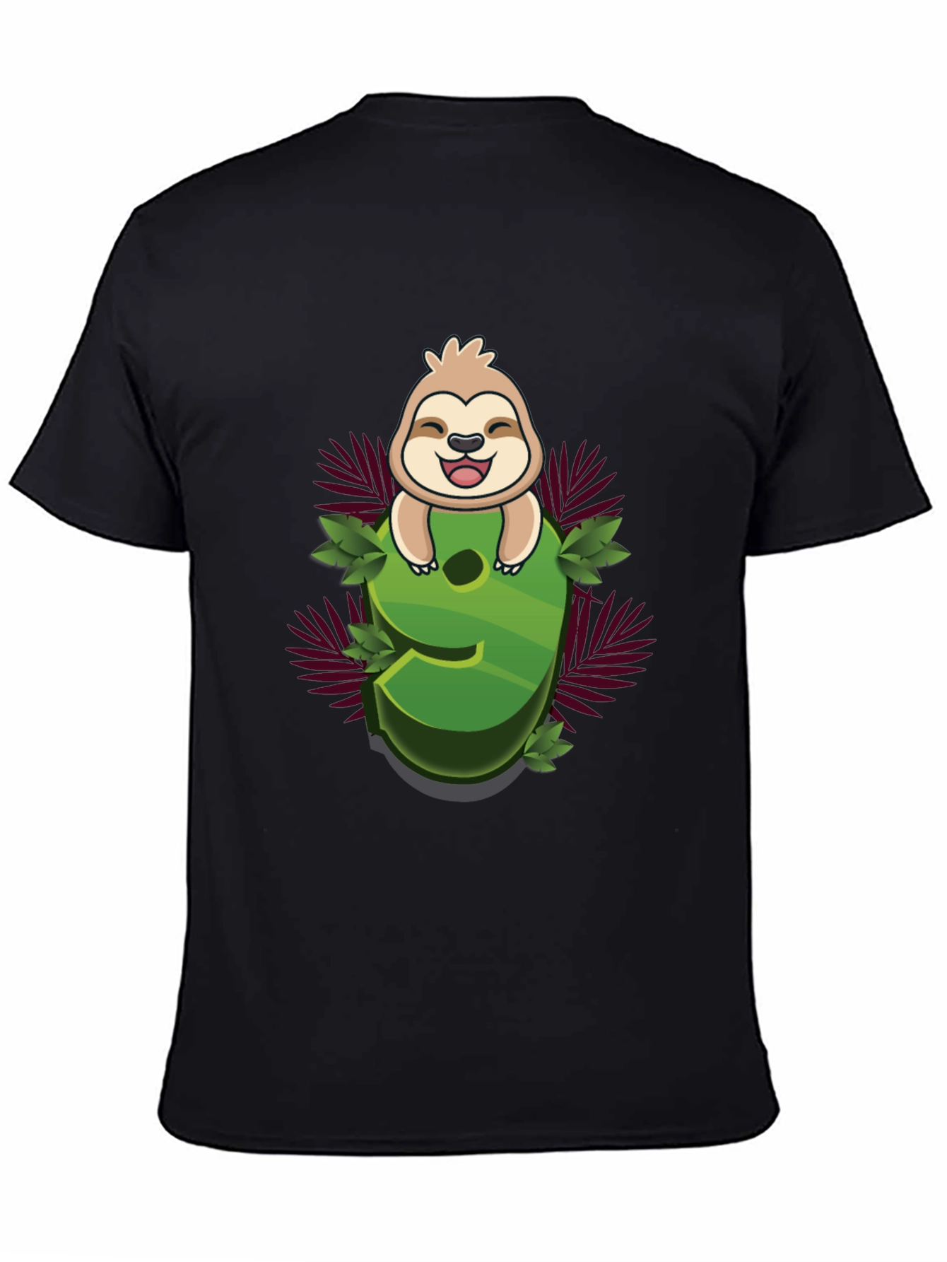 Sloth Number 9 Graphic Tee - Kids Birthday Shirt