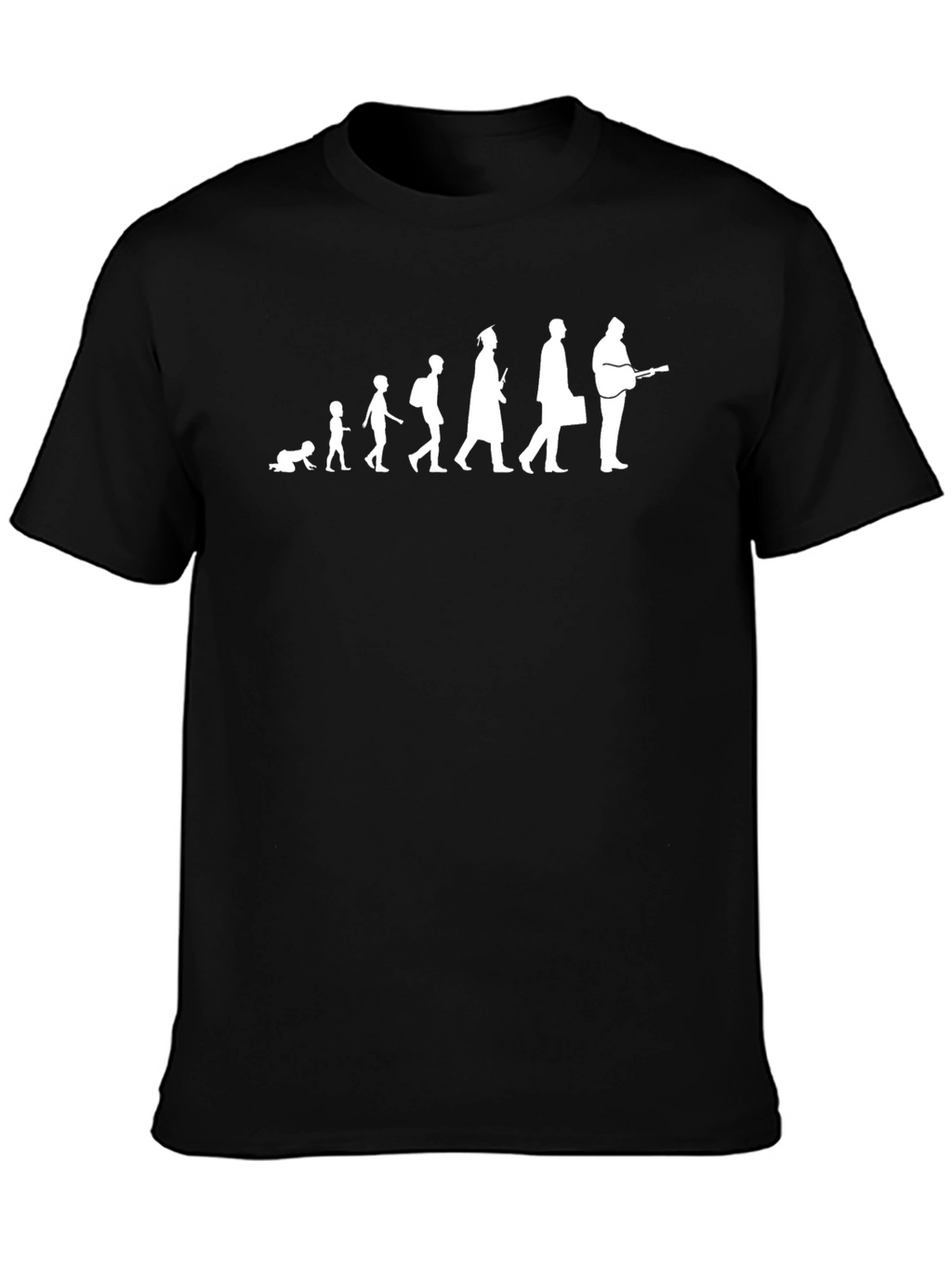 Evolution of Man Guitar T-Shirt