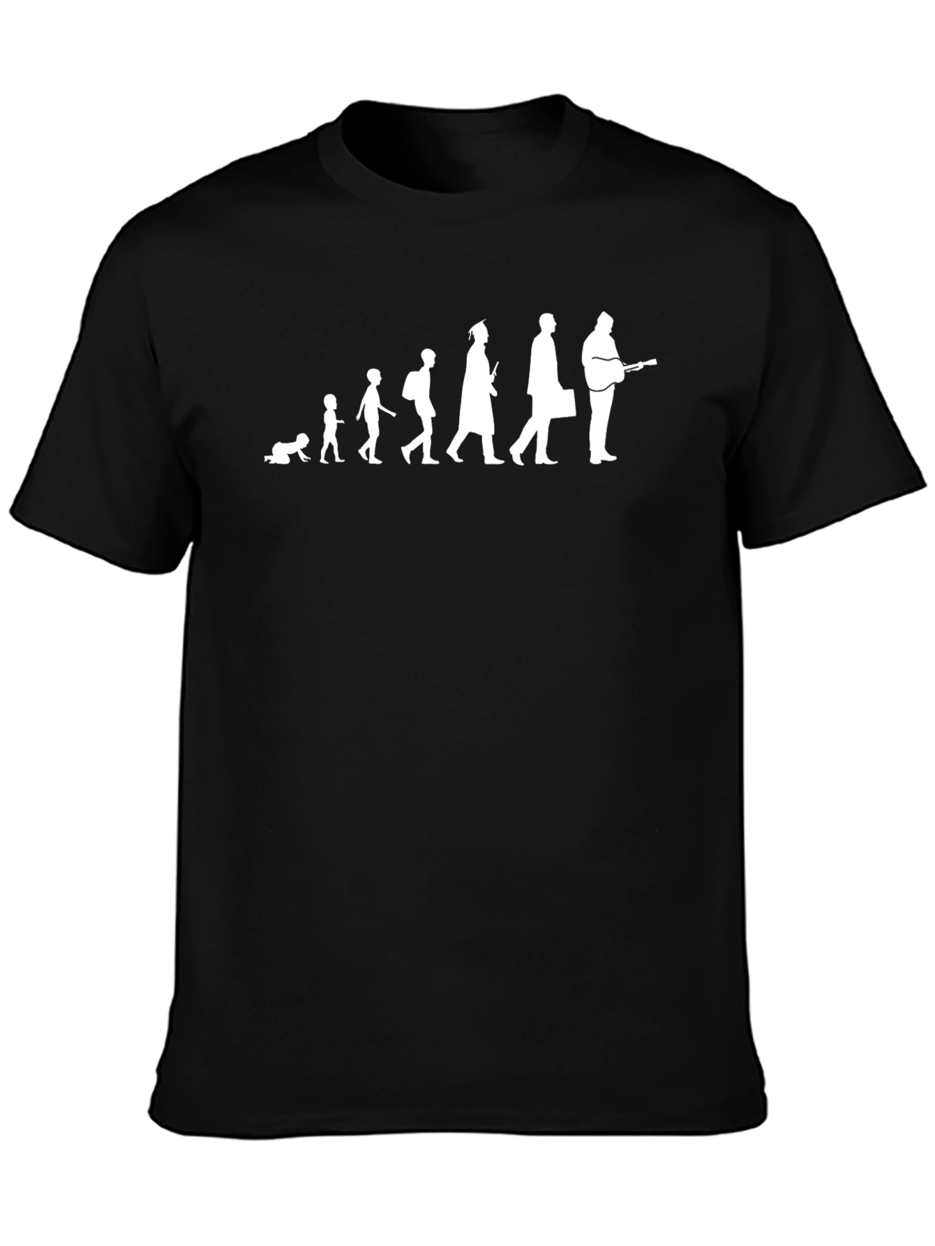 Evolution of Man Guitar T-Shirt