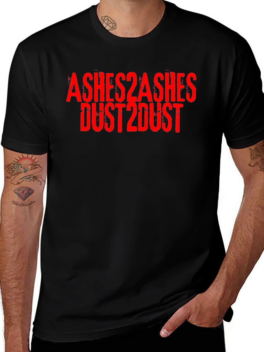 Ashes2Ashes Dust2Dust Graphic Tee - Black