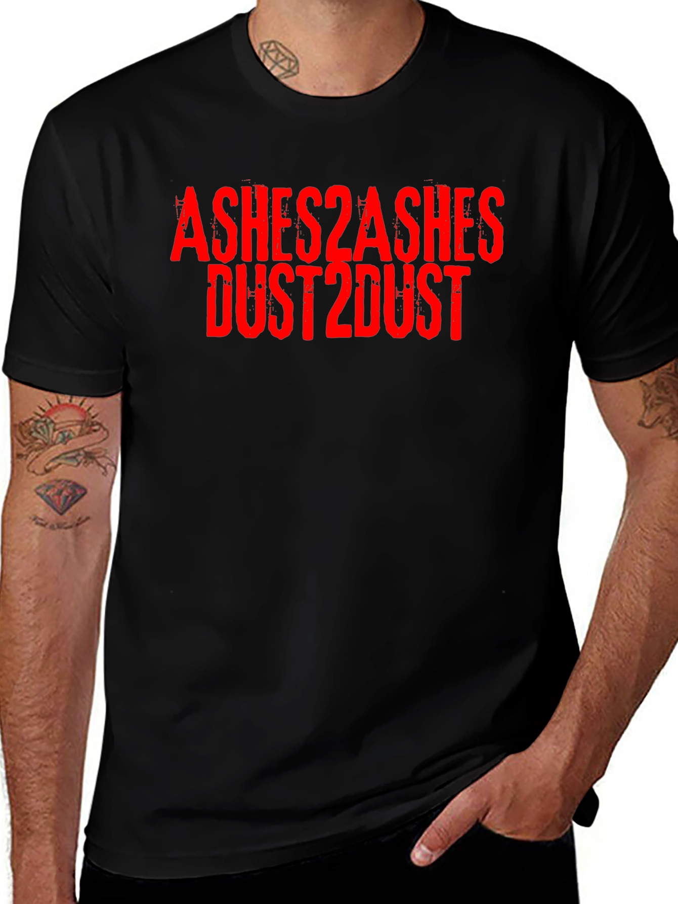 Ashes2Ashes Dust2Dust Graphic Tee - Black