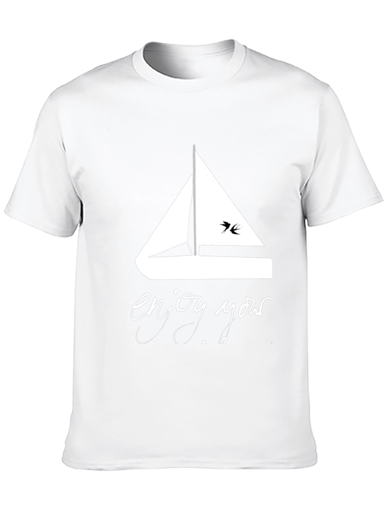 Nautical Sailboat Graphic Tee - Enjoy Your Voyage