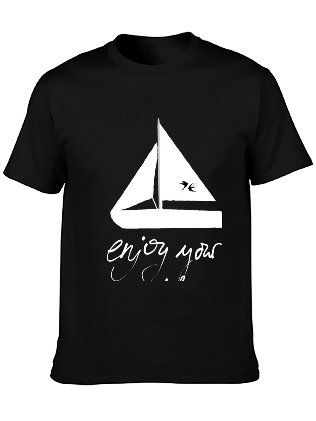 Nautical Sailboat Graphic Tee - Enjoy Your Voyage