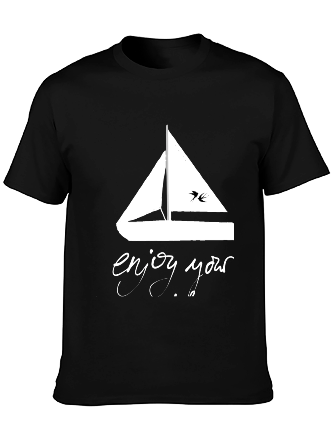 Nautical Sailboat Graphic Tee - Enjoy Your Voyage