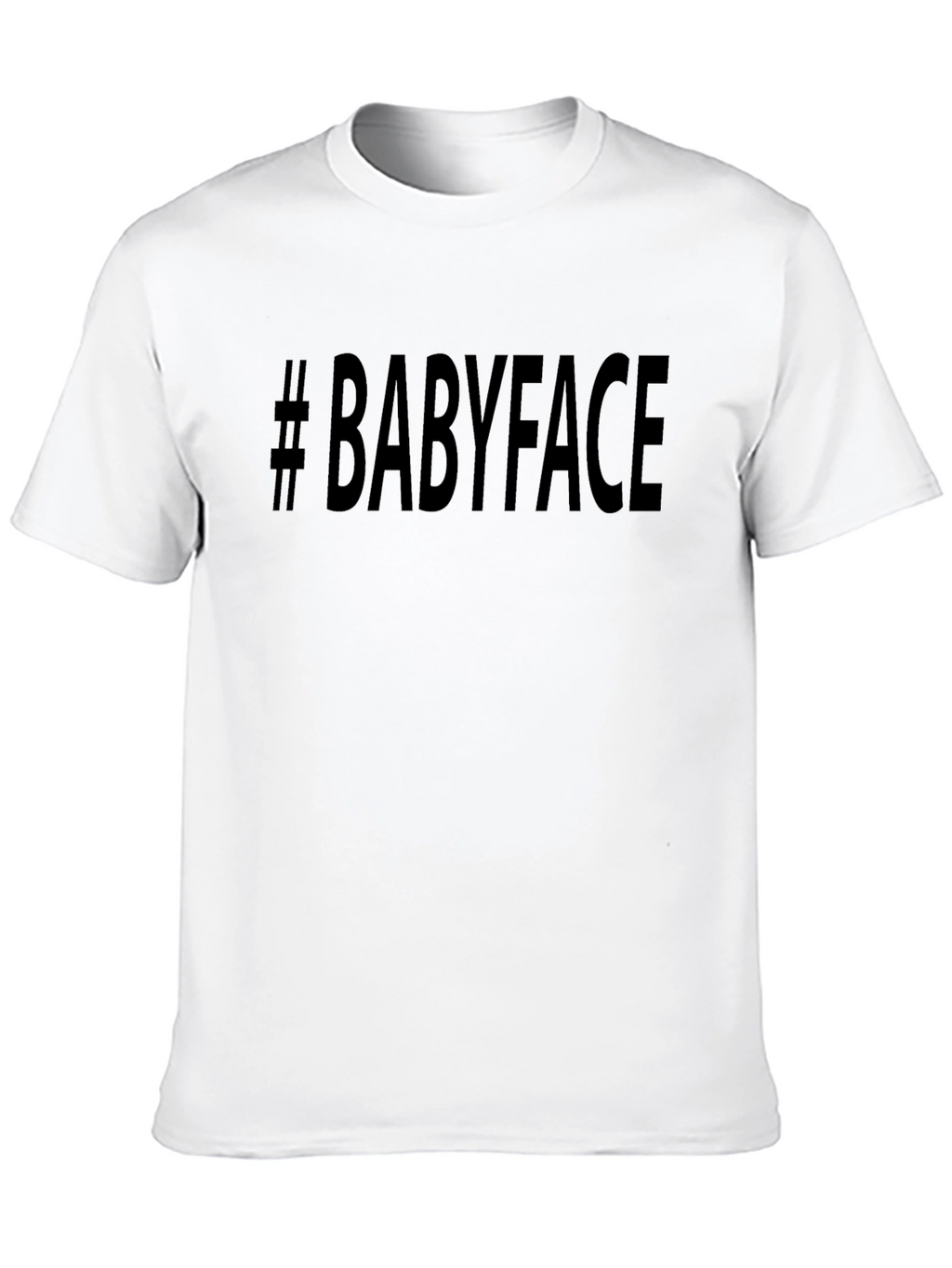 #Babyface Mens Black T-Shirt - Stylish Casual Tee