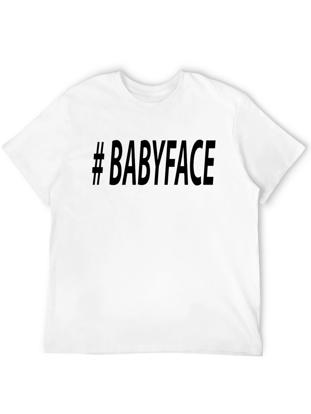 #Babyface Mens Black T-Shirt - Stylish Casual Tee