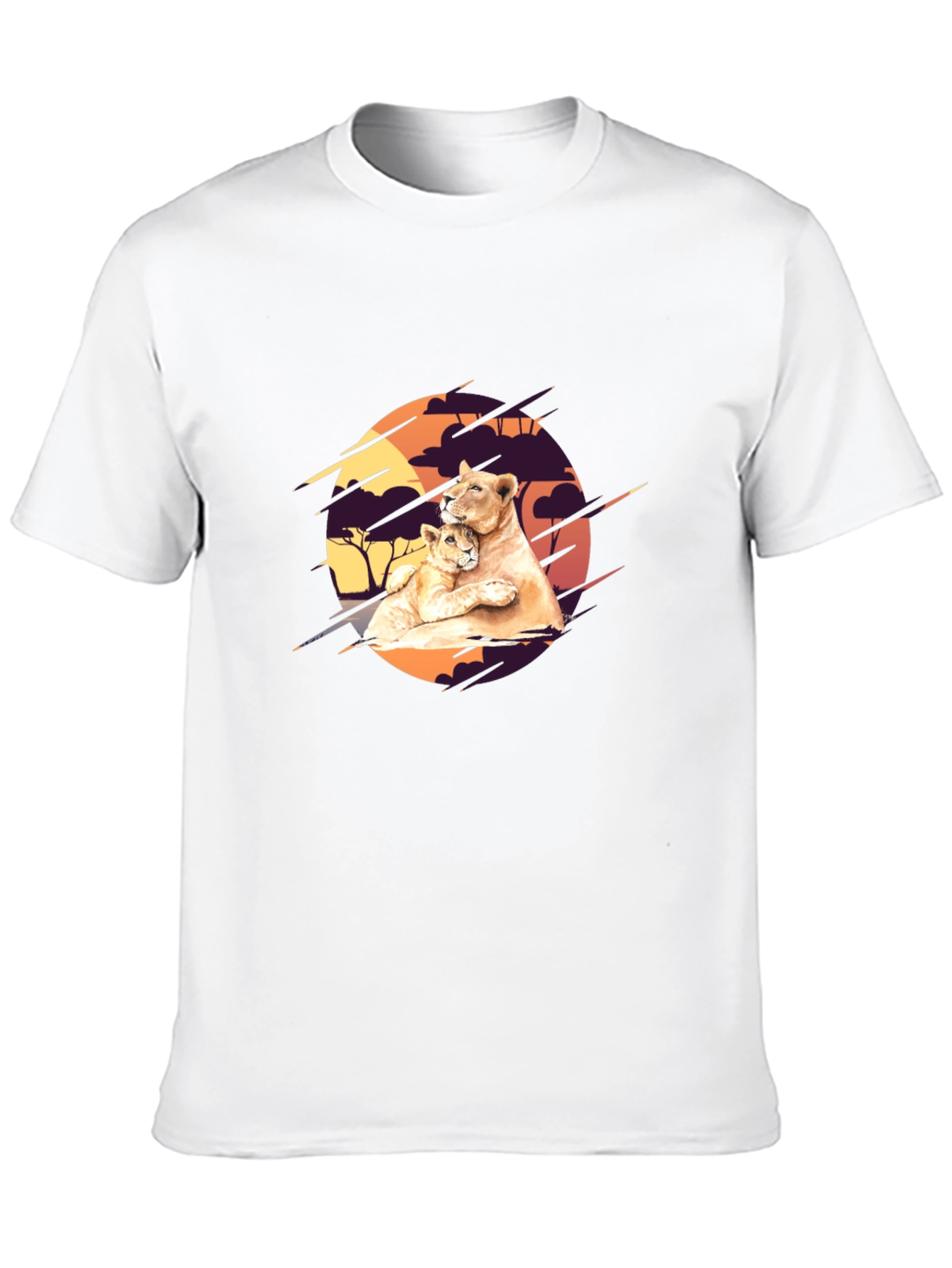 Lioness & Cub Graphic Tee - Black