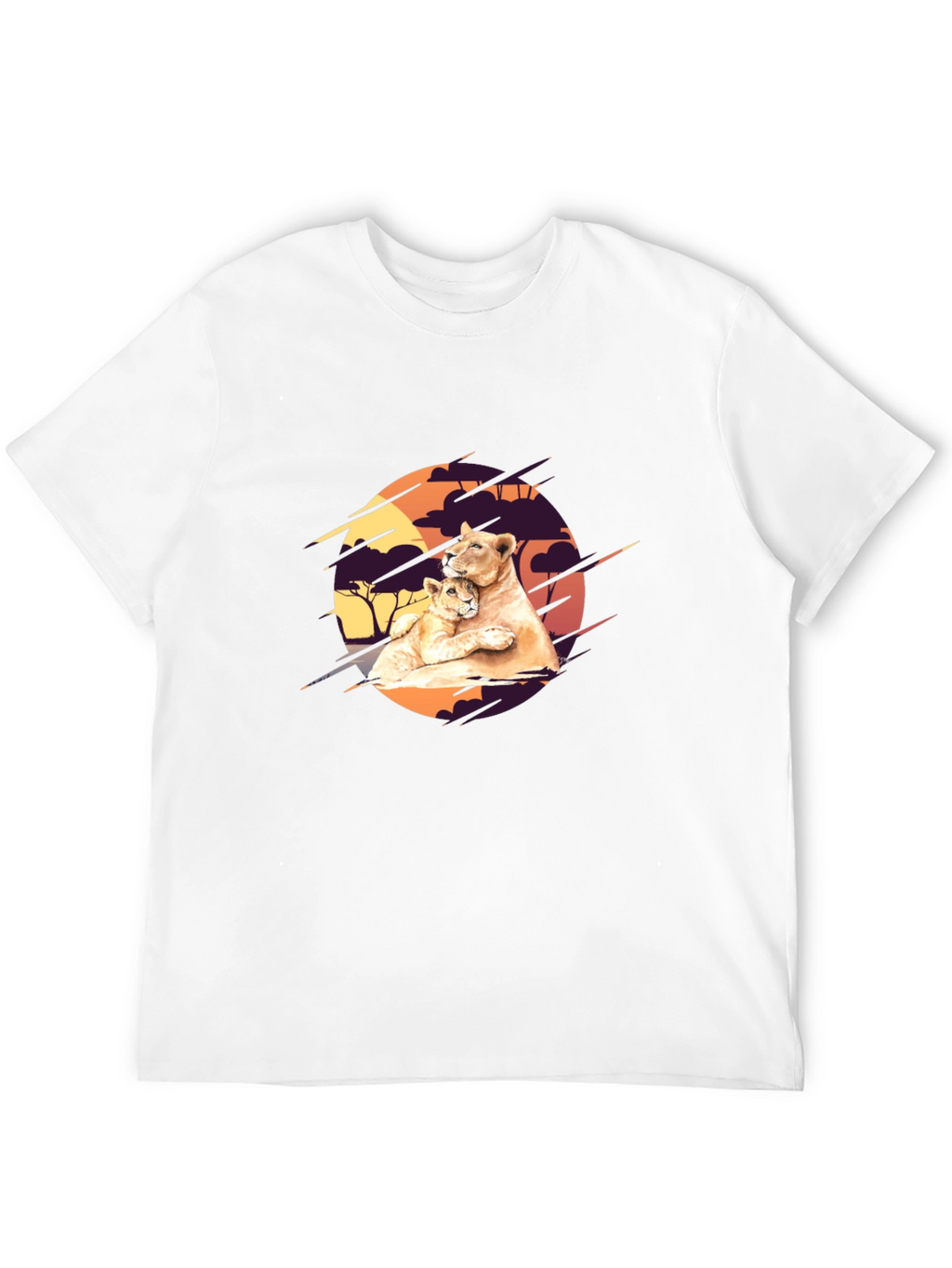 Lioness & Cub Graphic Tee - Black