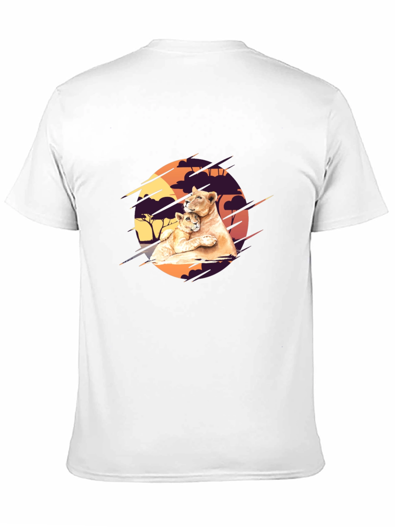 Lioness & Cub Graphic Tee - Black
