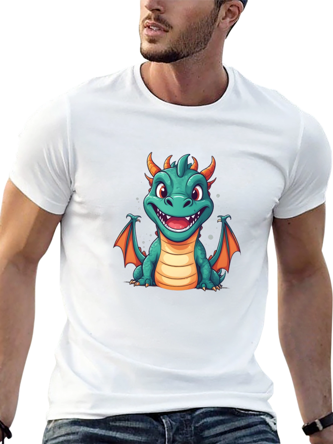 Cute Dragon Graphic T-Shirt