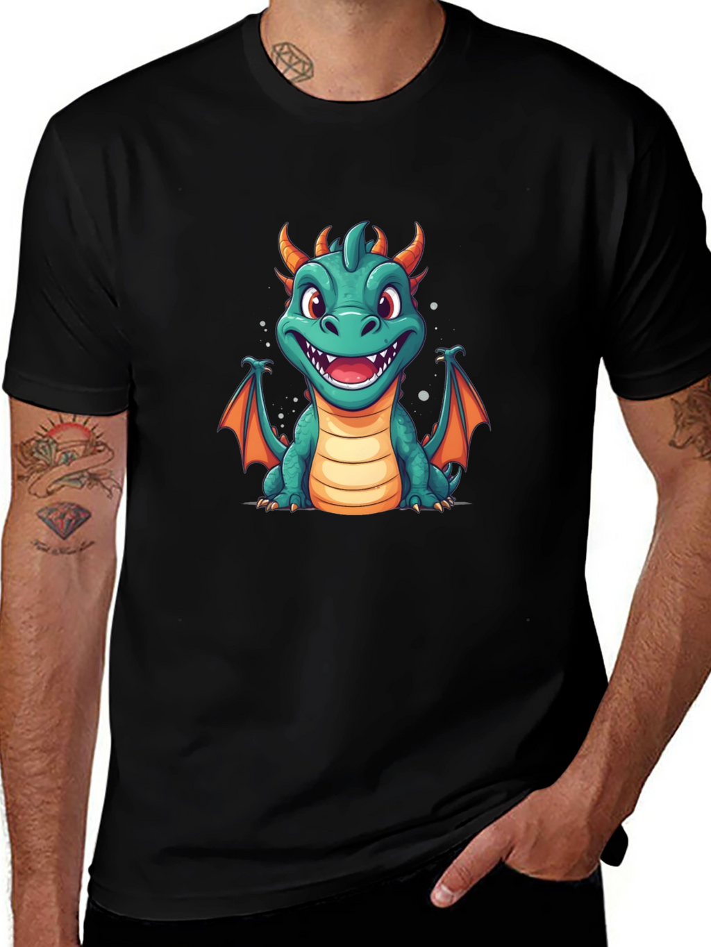 Cute Dragon Graphic T-Shirt