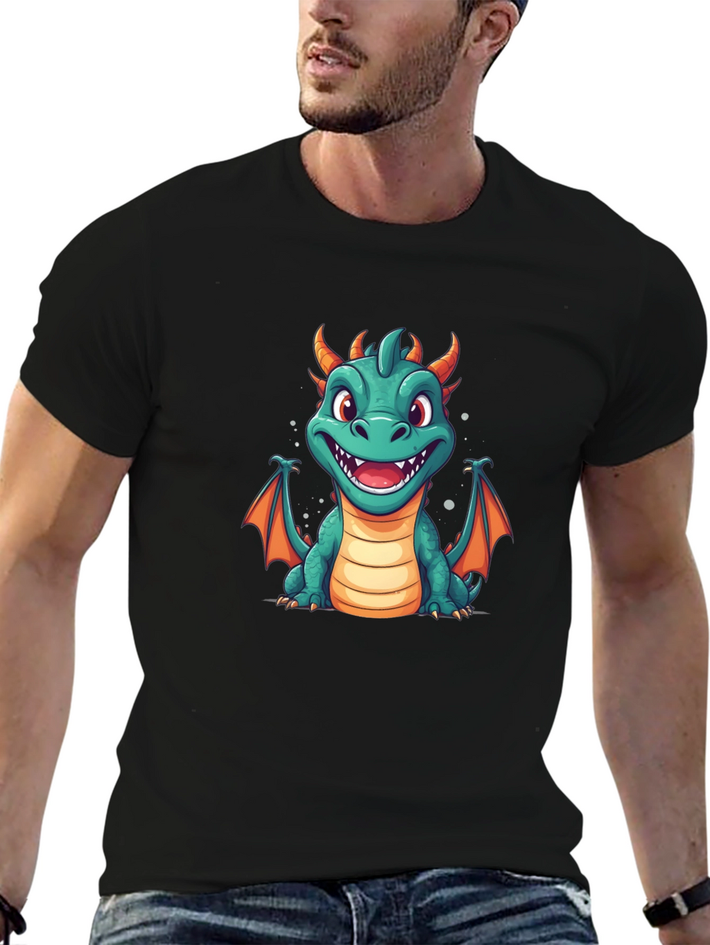 Cute Dragon Graphic T-Shirt