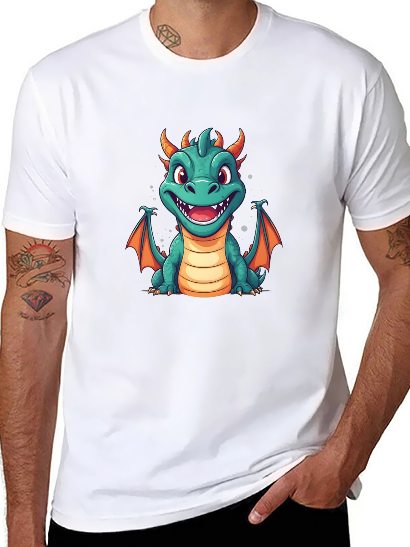Cute Dragon Graphic T-Shirt