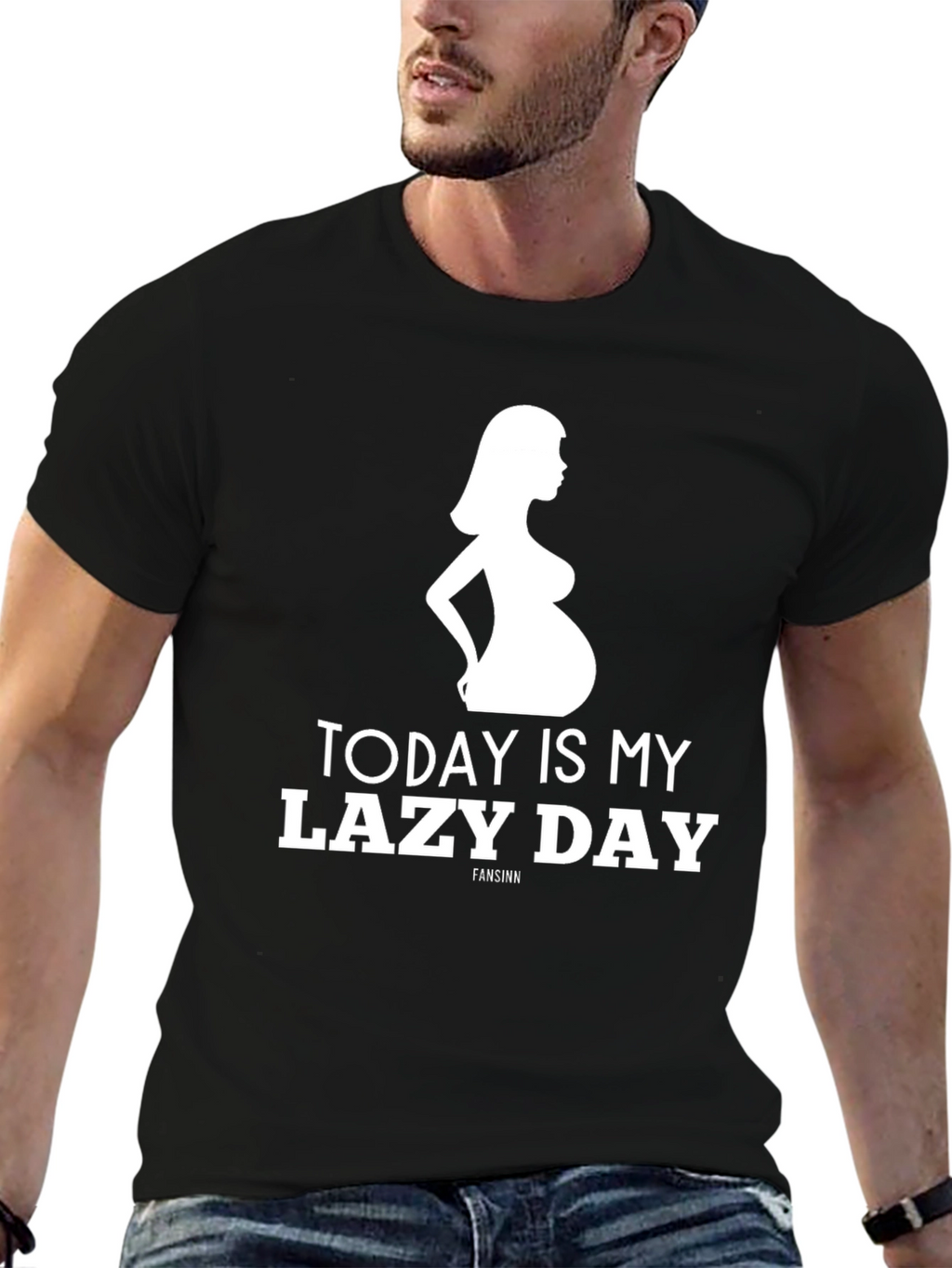 Funny Pregnancy T-Shirt - Today Is My Lazy Day