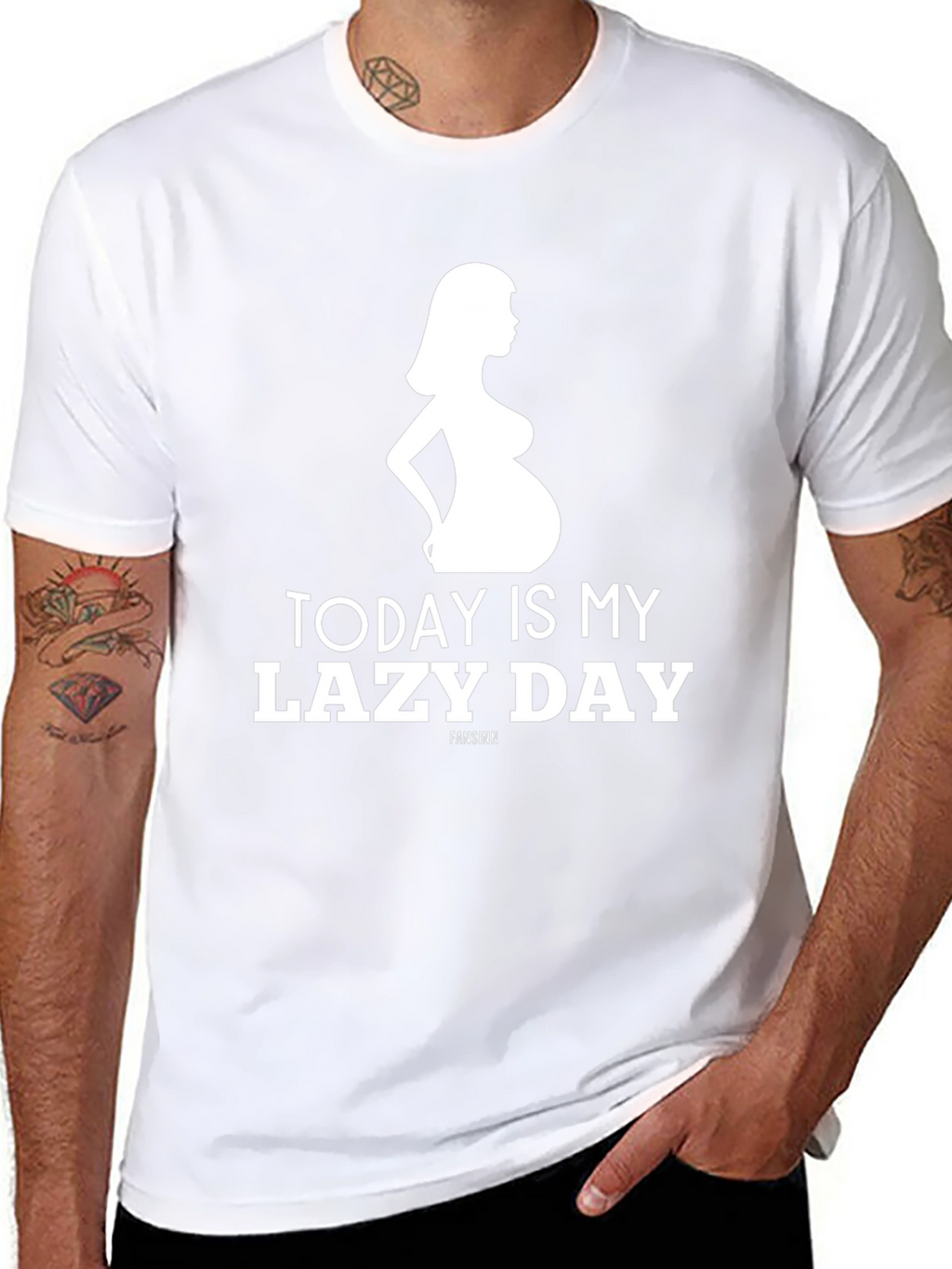 Funny Pregnancy T-Shirt - Today Is My Lazy Day