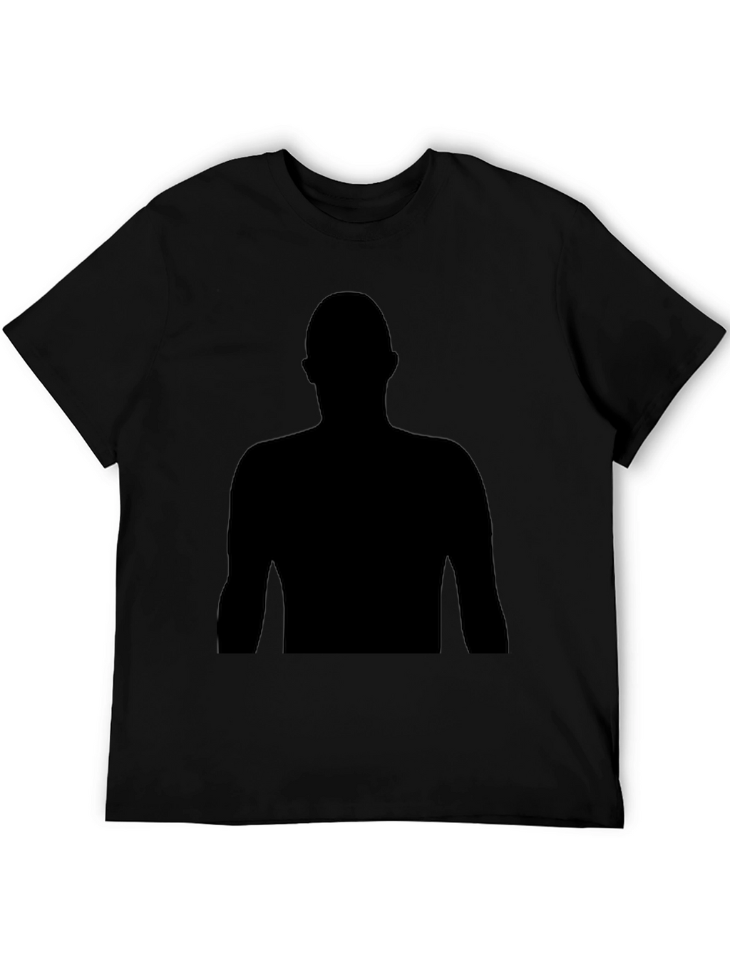 Black Silhouette Graphic Tee - Mens Casual T-Shirt