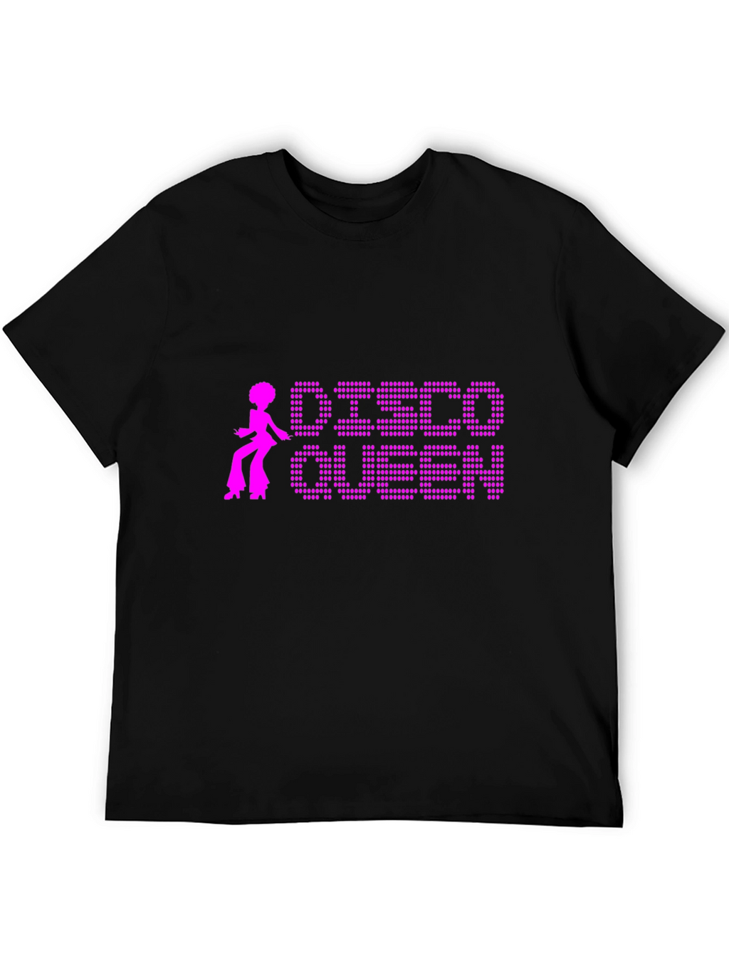 Disco Queen Black T-Shirt Retro Style