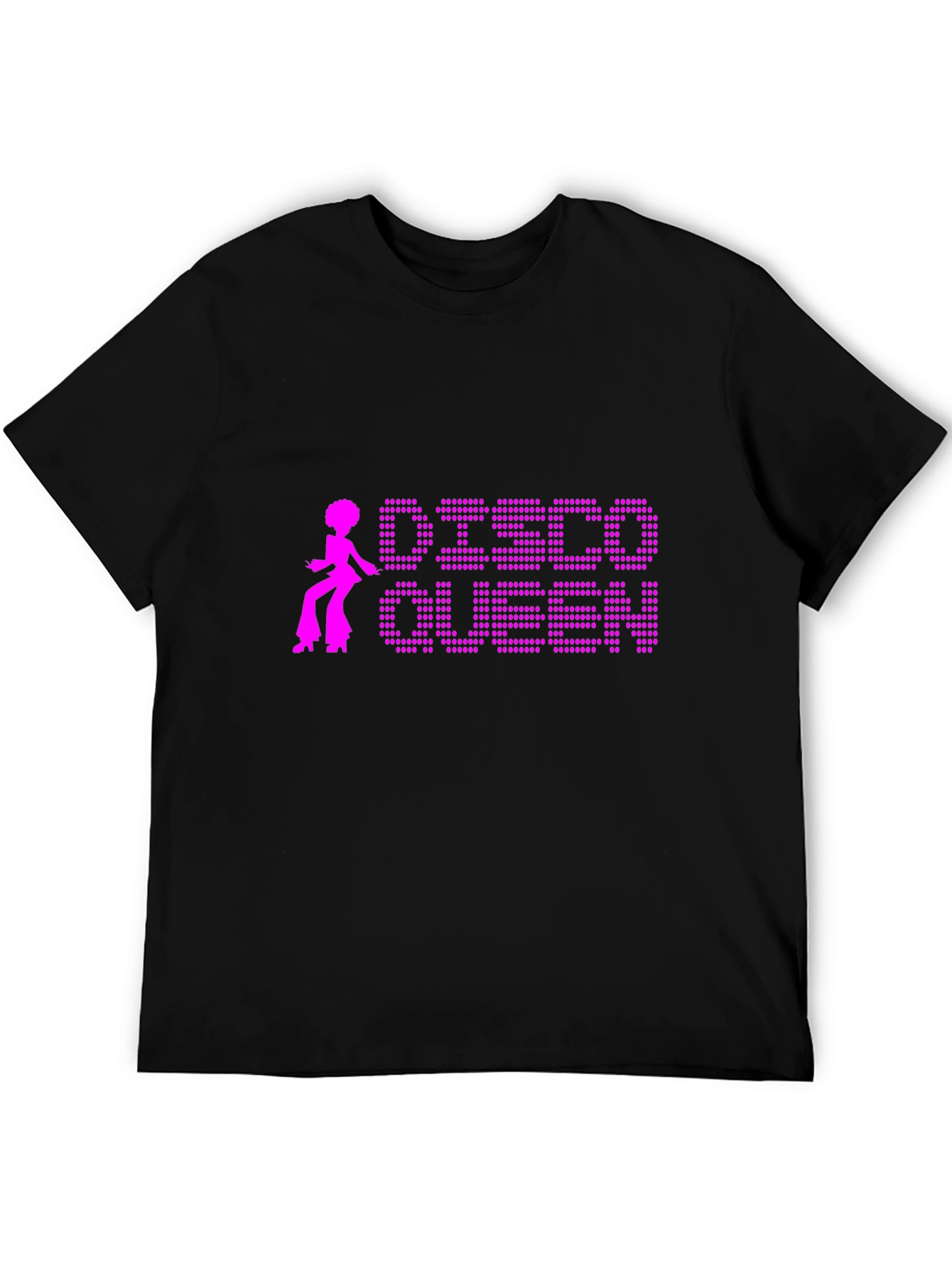 Disco Queen Black T-Shirt Retro Style