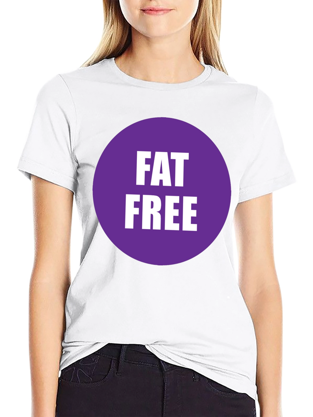 Fat Free T-Shirt - Black Crew Neck Tee