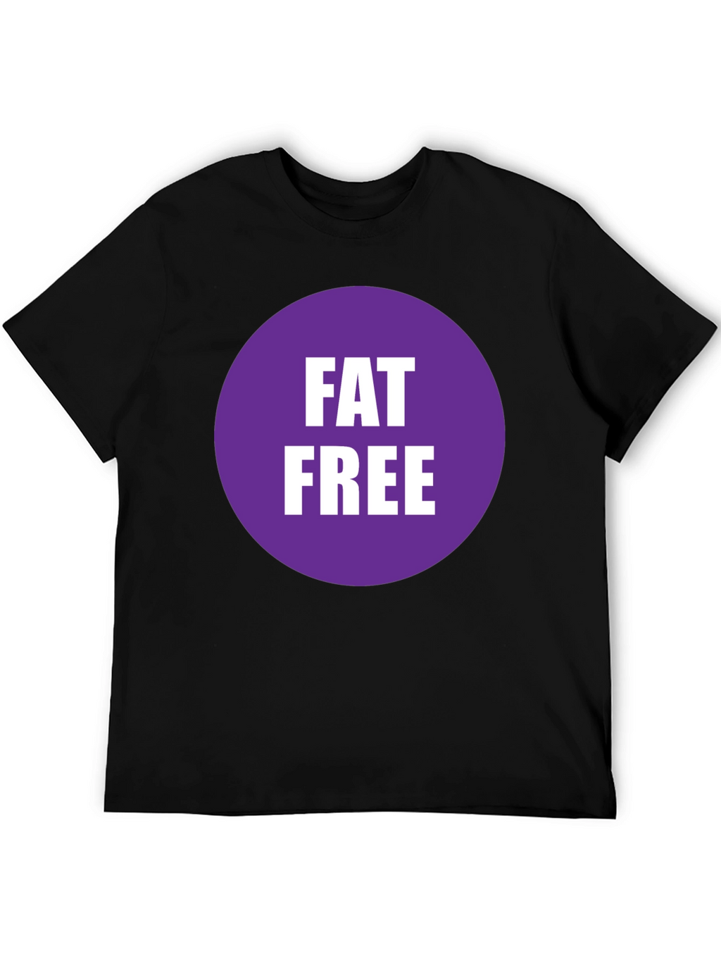 Fat Free T-Shirt - Black Crew Neck Tee