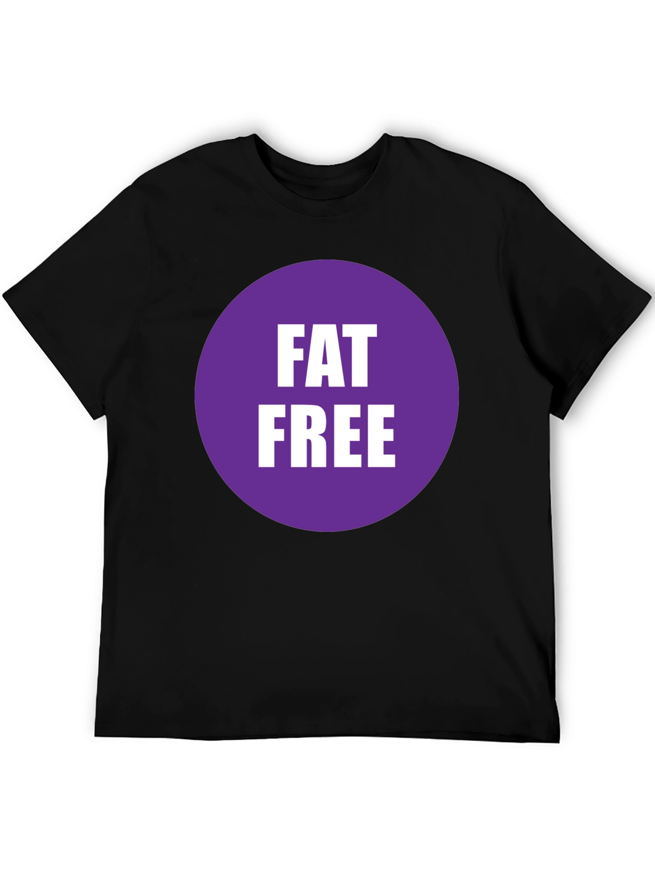 Fat Free T-Shirt - Black Crew Neck Tee