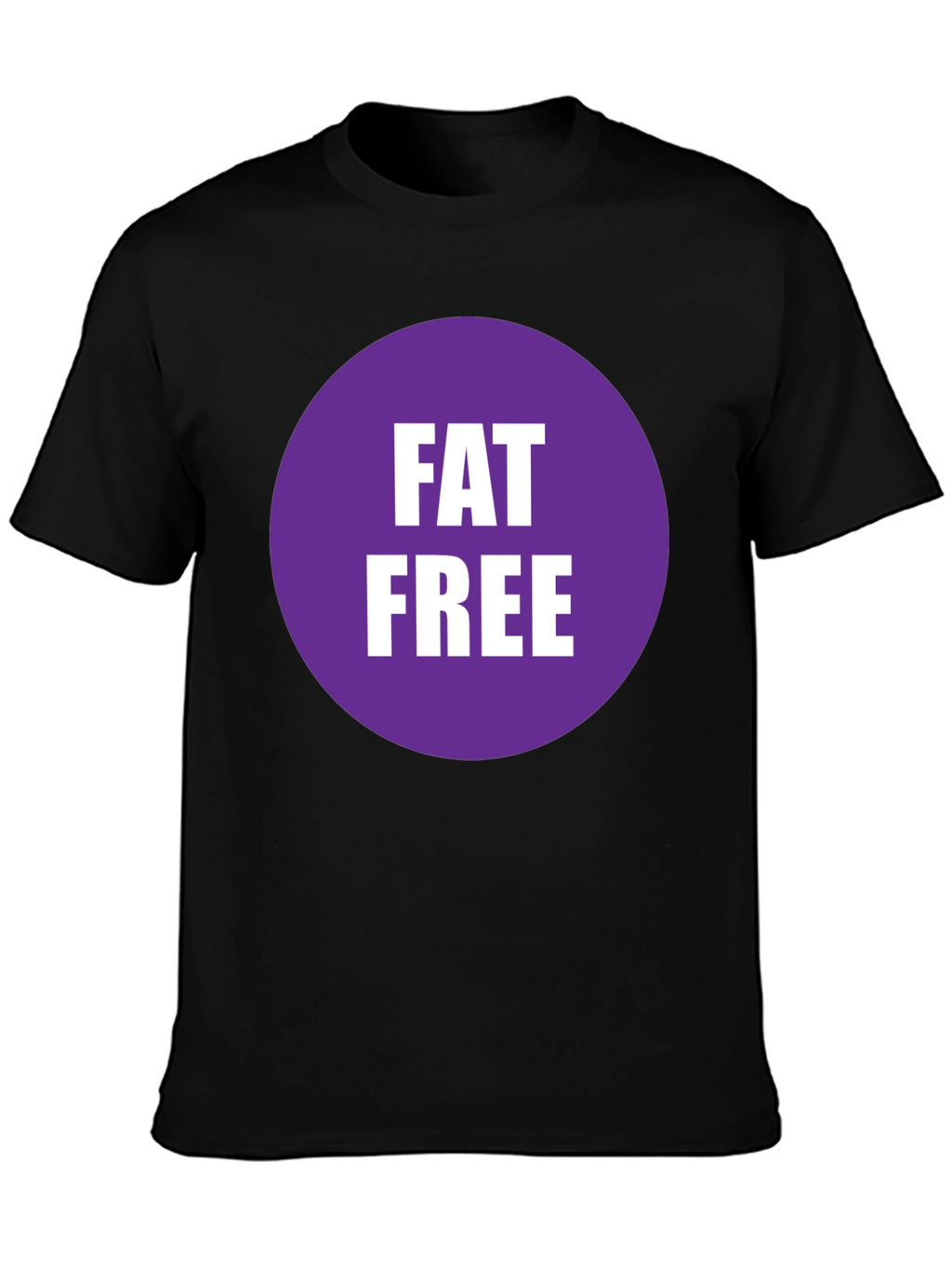 Fat Free T-Shirt - Black Crew Neck Tee