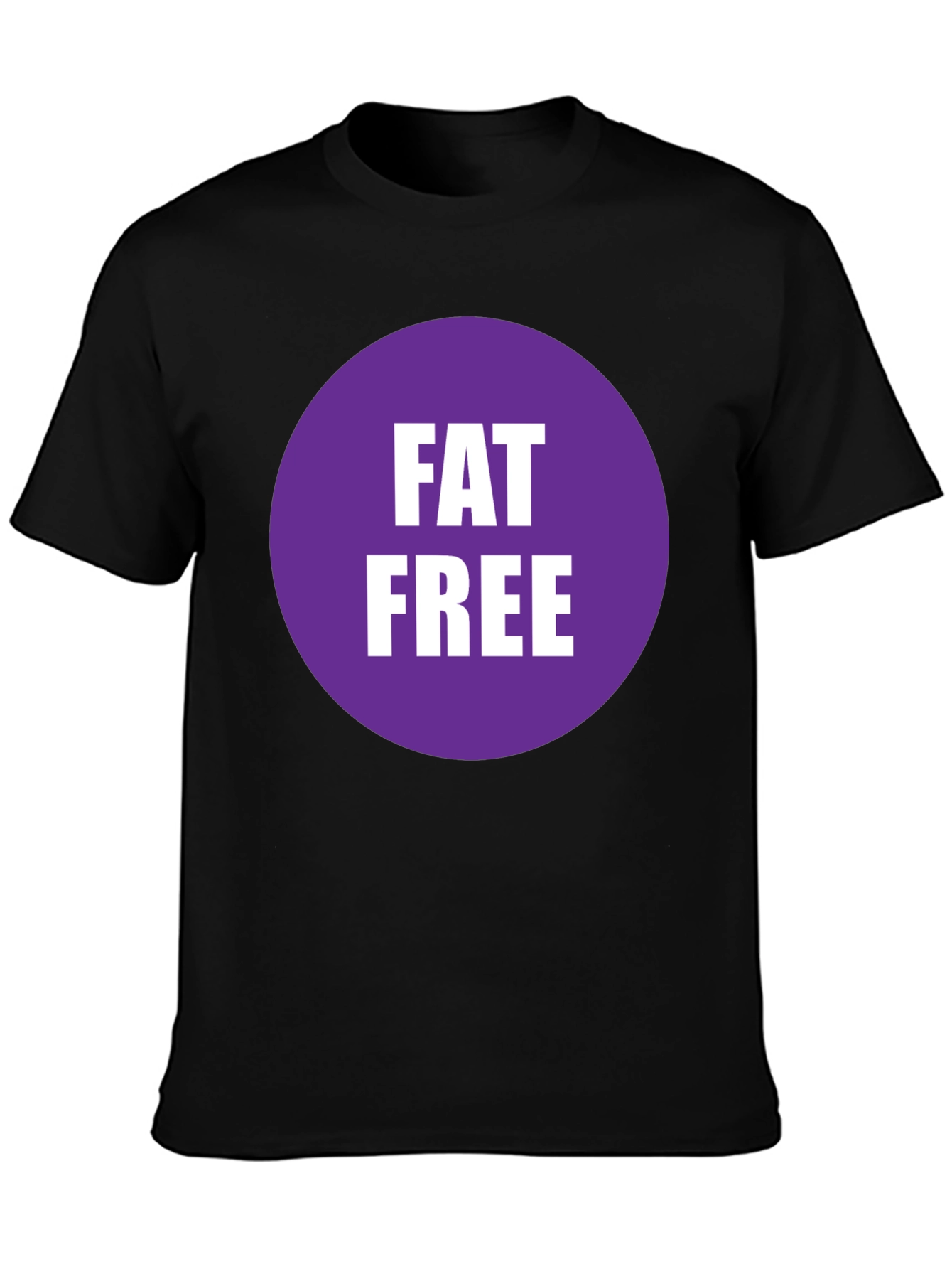 Fat Free T-Shirt - Black Crew Neck Tee