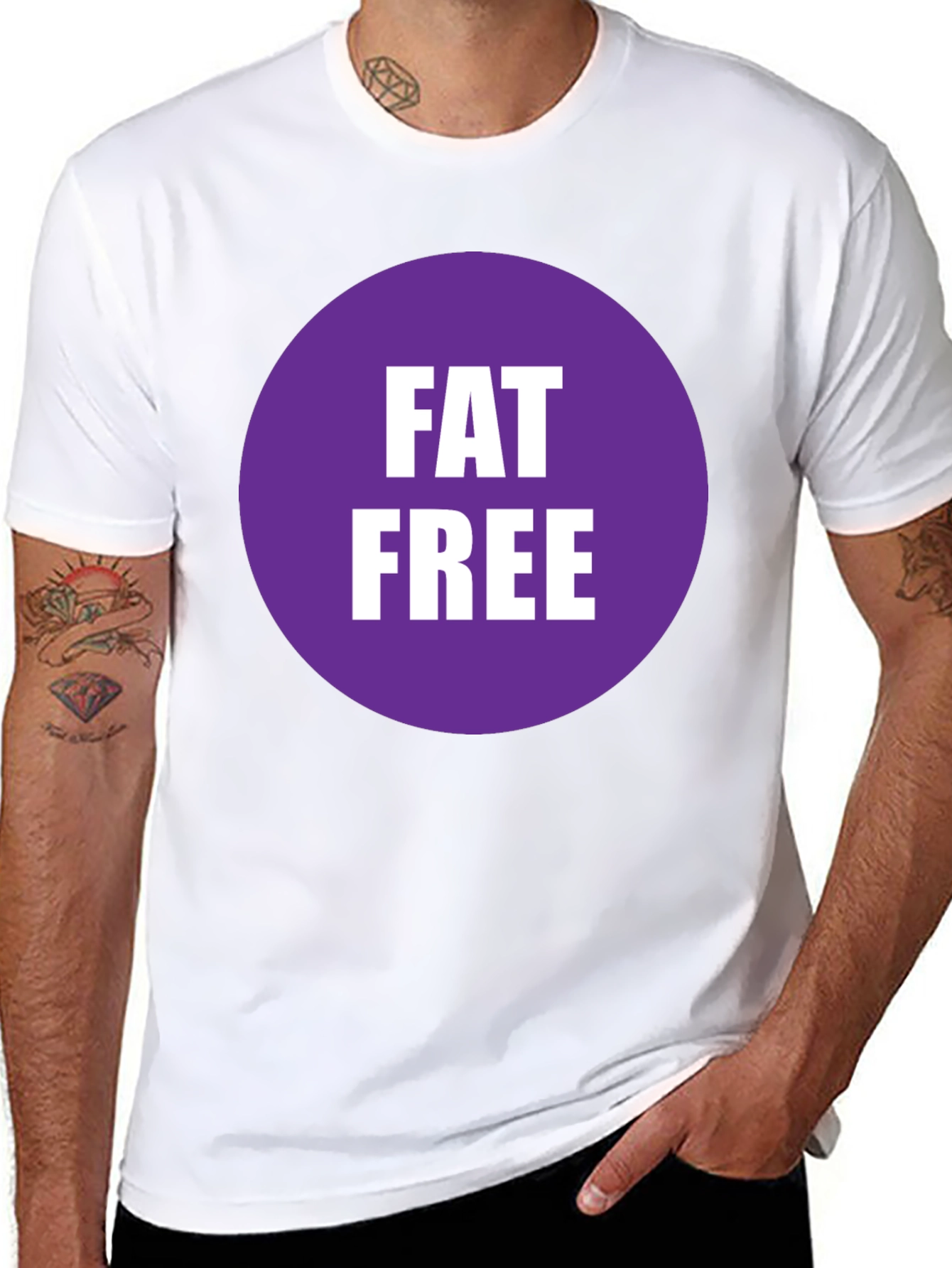 Fat Free T-Shirt - Black Crew Neck Tee