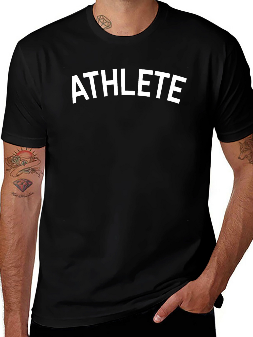 Athlete Black T-Shirt