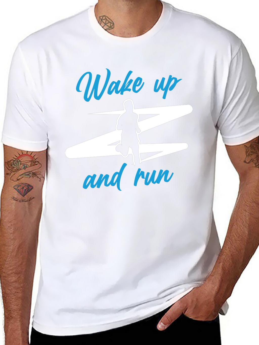 Wake Up and Run Graphic T-Shirt